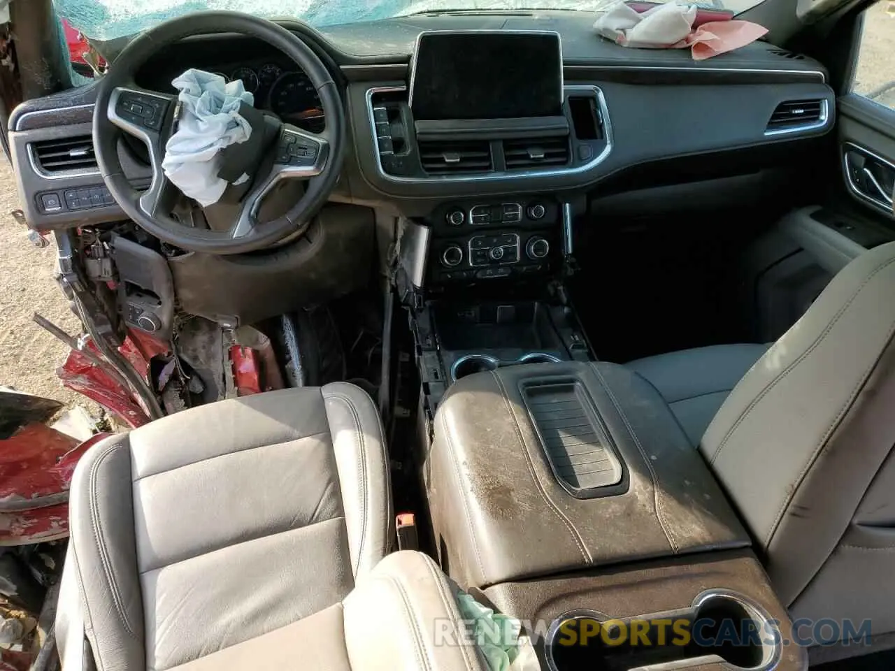 8 Photograph of a damaged car 1GNSKNKD1MR160347 CHEVROLET TAHOE 2021
