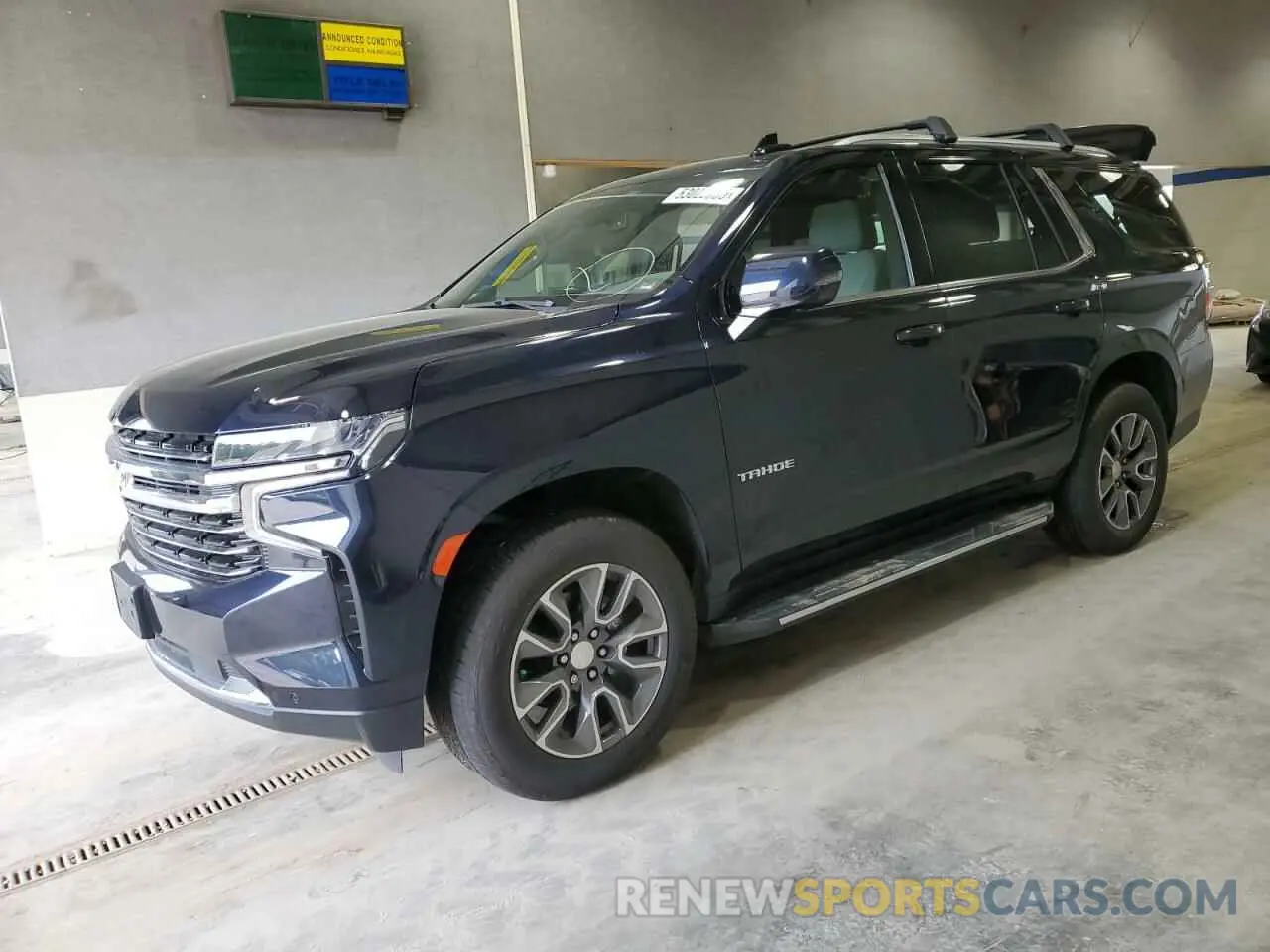 1 Photograph of a damaged car 1GNSKNKD2MR261591 CHEVROLET TAHOE 2021