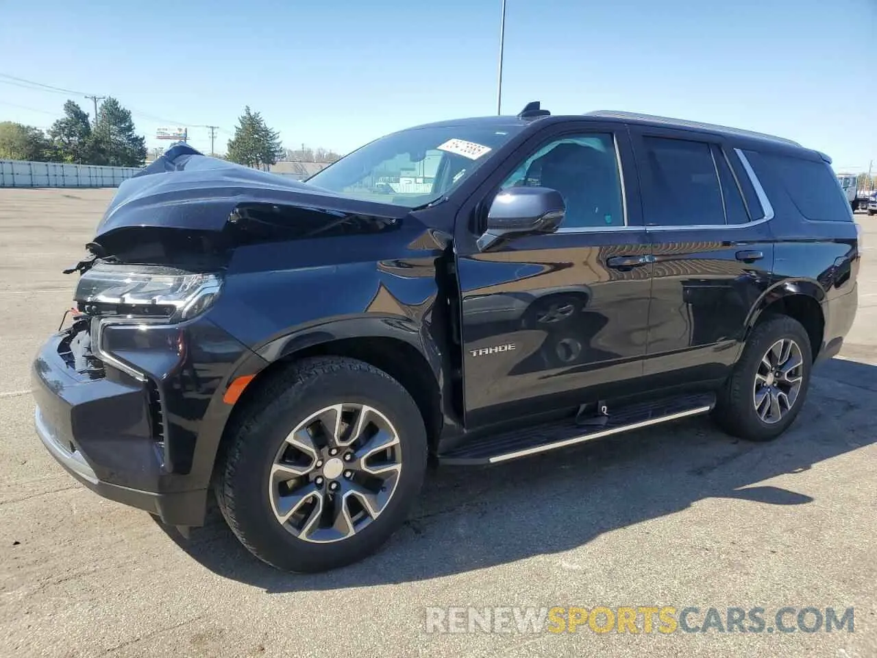 1 Photograph of a damaged car 1GNSKNKD4MR126368 CHEVROLET TAHOE 2021