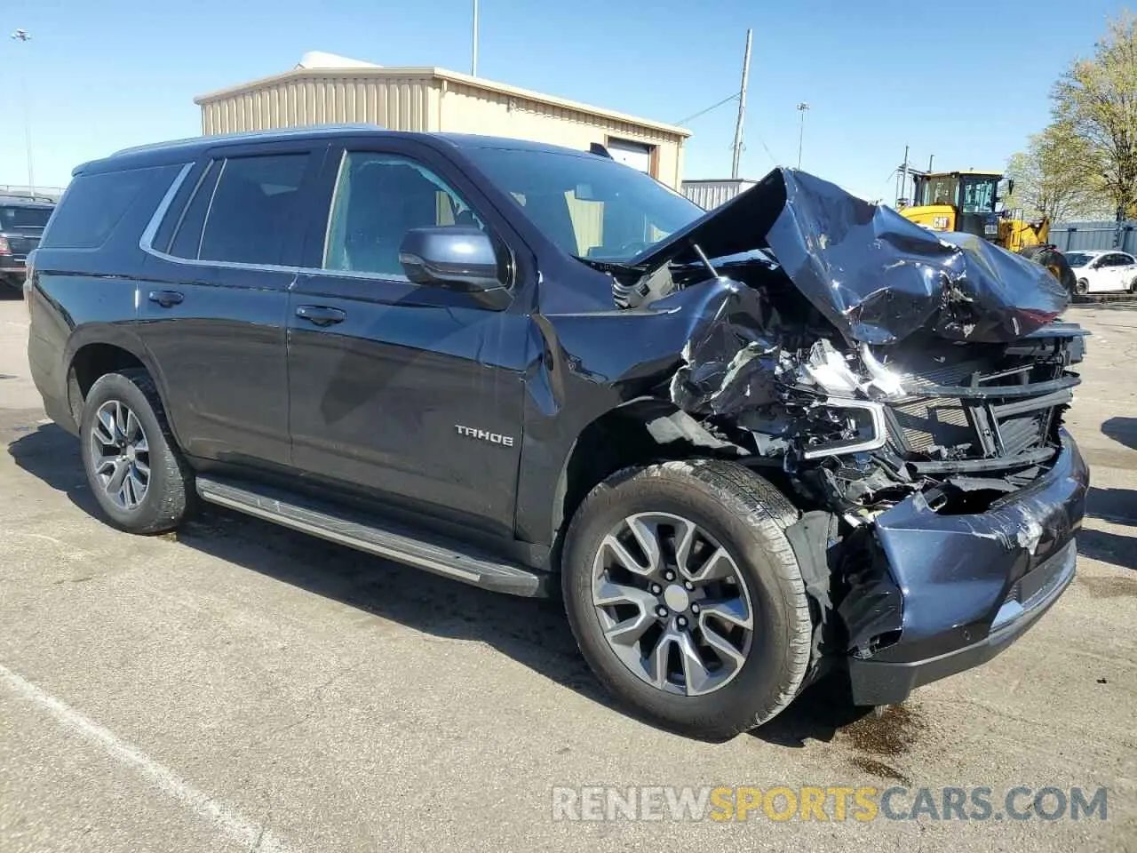 4 Photograph of a damaged car 1GNSKNKD4MR126368 CHEVROLET TAHOE 2021