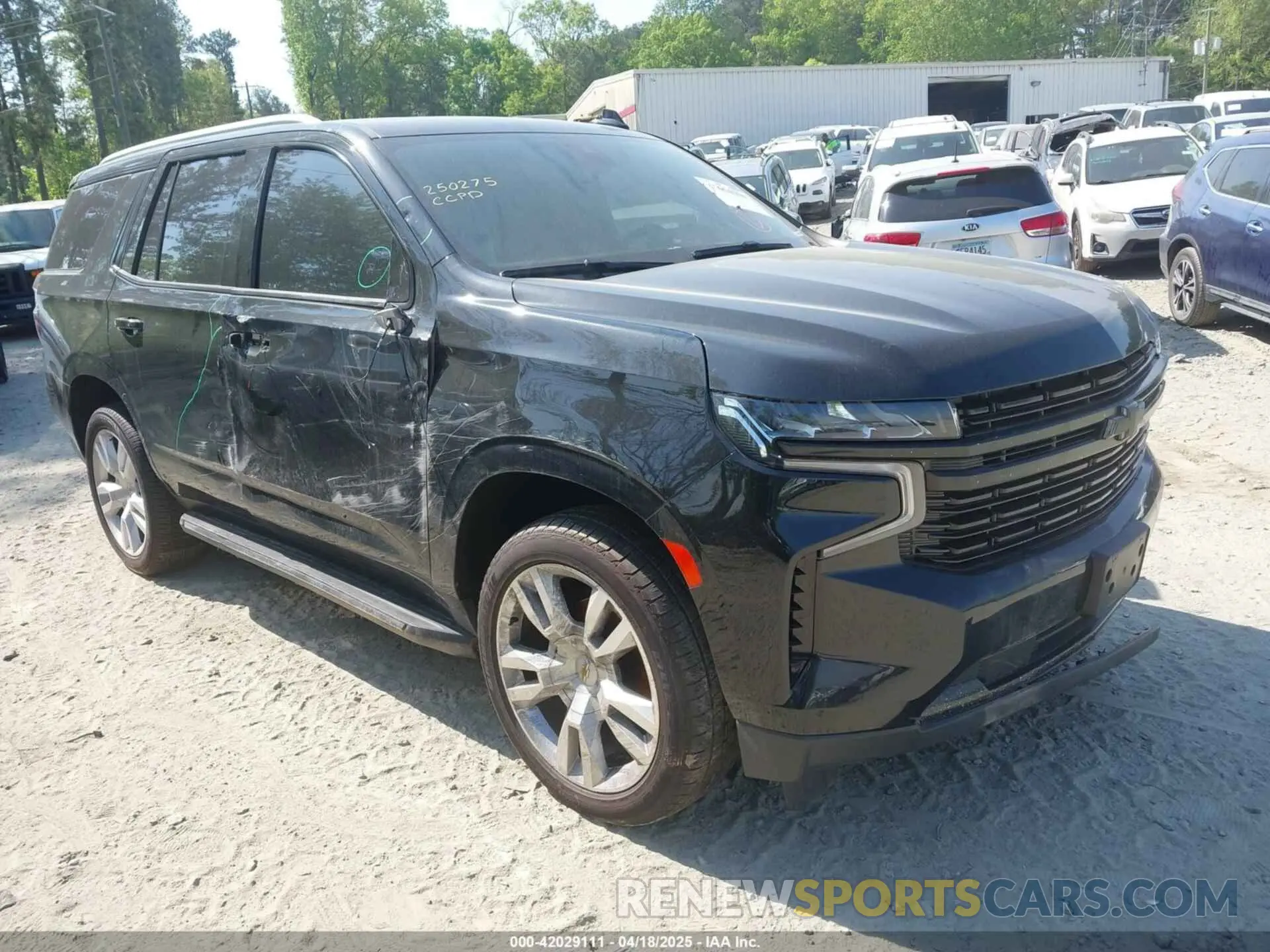 1 Photograph of a damaged car 1GNSKNKD4MR407053 CHEVROLET TAHOE 2021