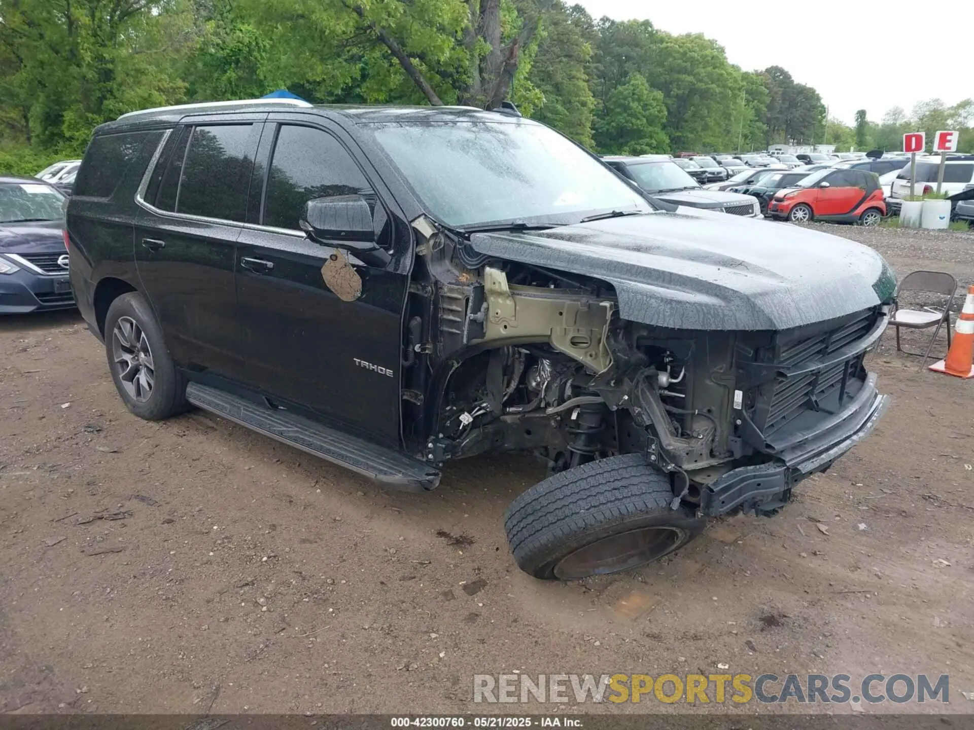 1 Photograph of a damaged car 1GNSKNKD6MR108714 CHEVROLET TAHOE 2021