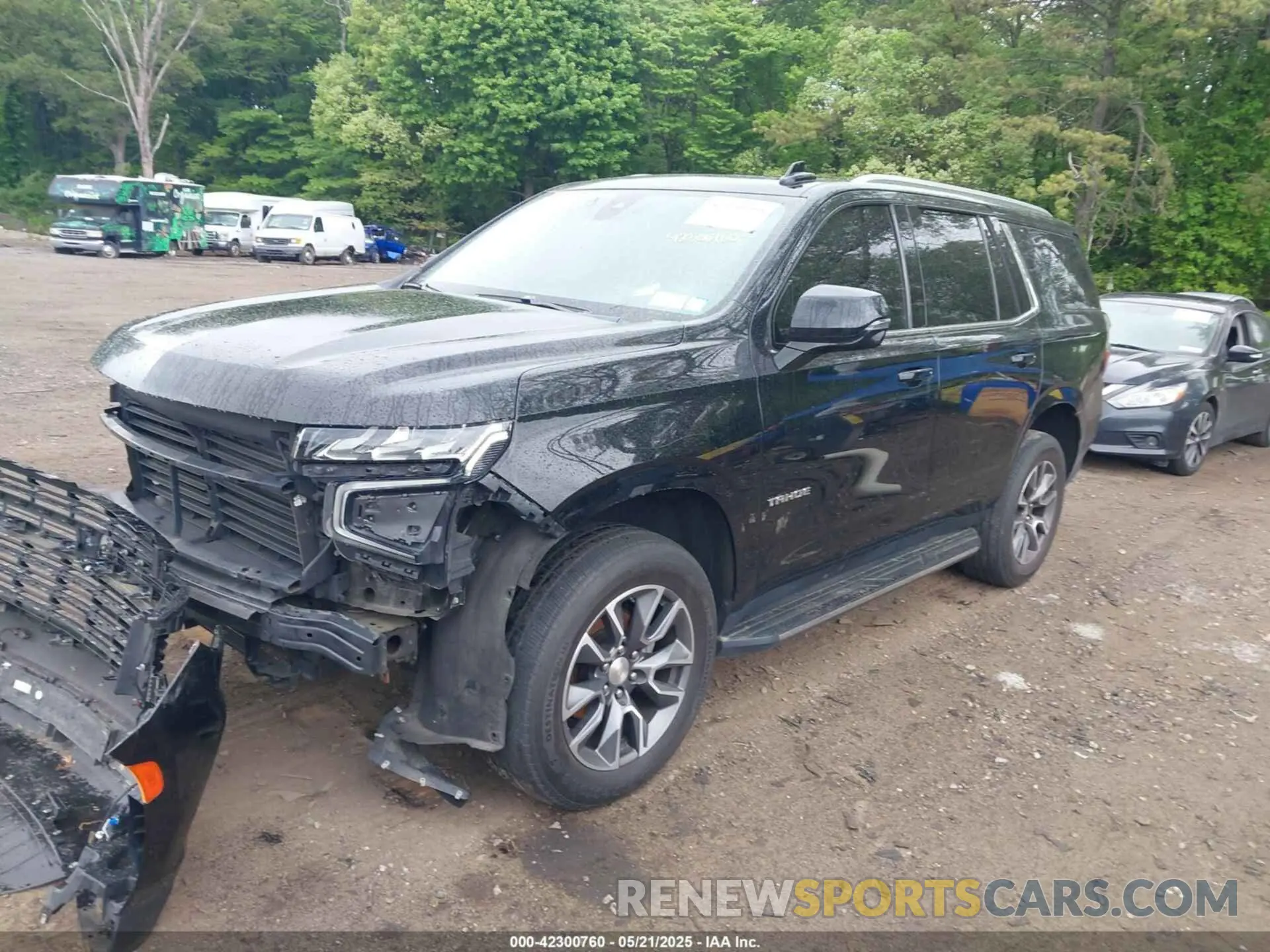 2 Photograph of a damaged car 1GNSKNKD6MR108714 CHEVROLET TAHOE 2021