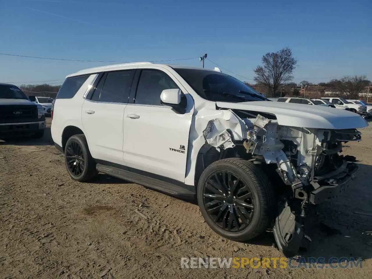 4 Photograph of a damaged car 1GNSKNKD6MR210773 CHEVROLET TAHOE 2021