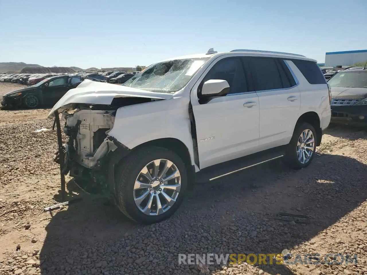 1 Photograph of a damaged car 1GNSKNKD8MR231429 CHEVROLET TAHOE 2021