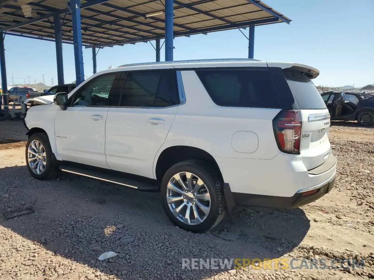 2 Photograph of a damaged car 1GNSKNKD8MR231429 CHEVROLET TAHOE 2021