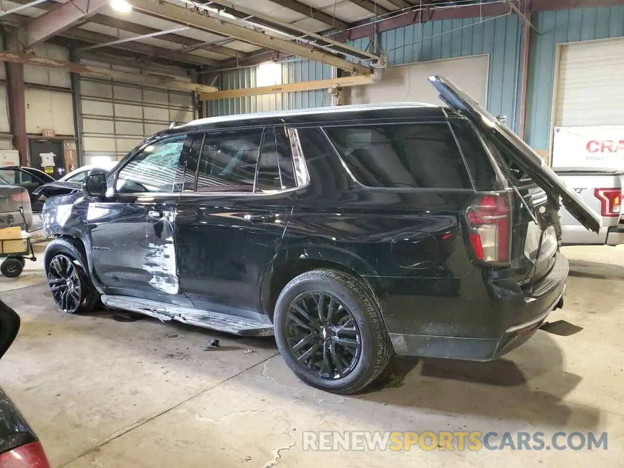 2 Photograph of a damaged car 1GNSKNKD8MR394503 CHEVROLET TAHOE 2021