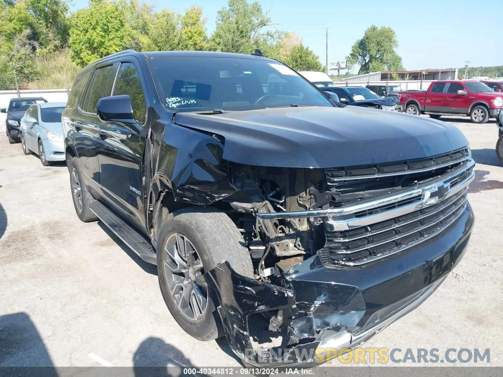 1 Photograph of a damaged car 1GNSKNKD8MR485559 CHEVROLET TAHOE 2021