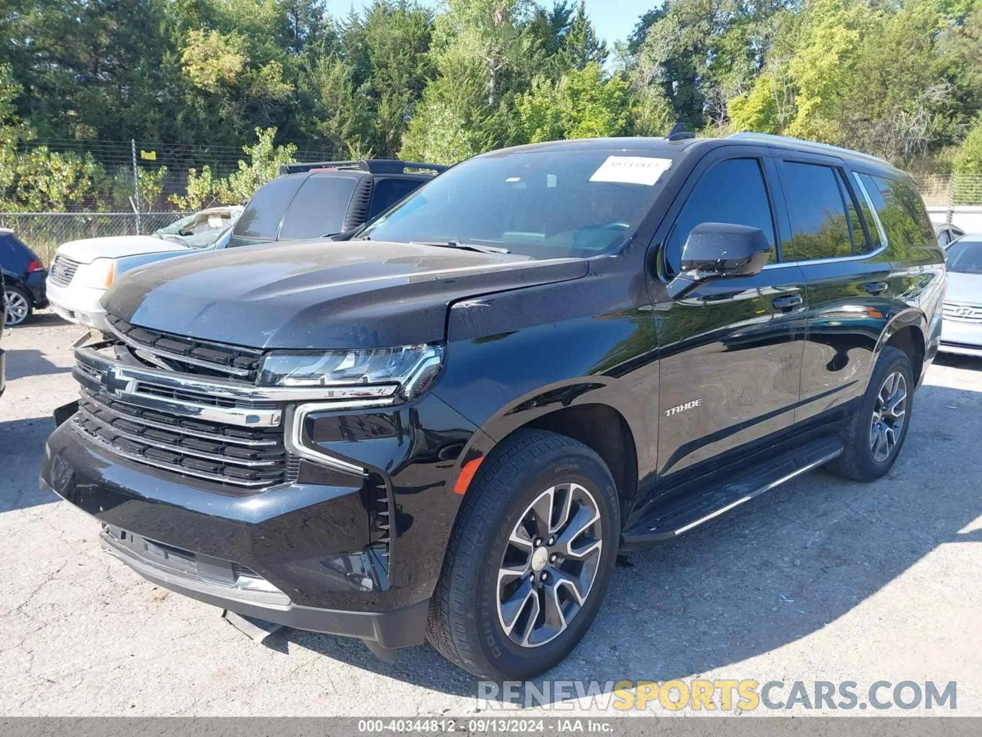 2 Photograph of a damaged car 1GNSKNKD8MR485559 CHEVROLET TAHOE 2021