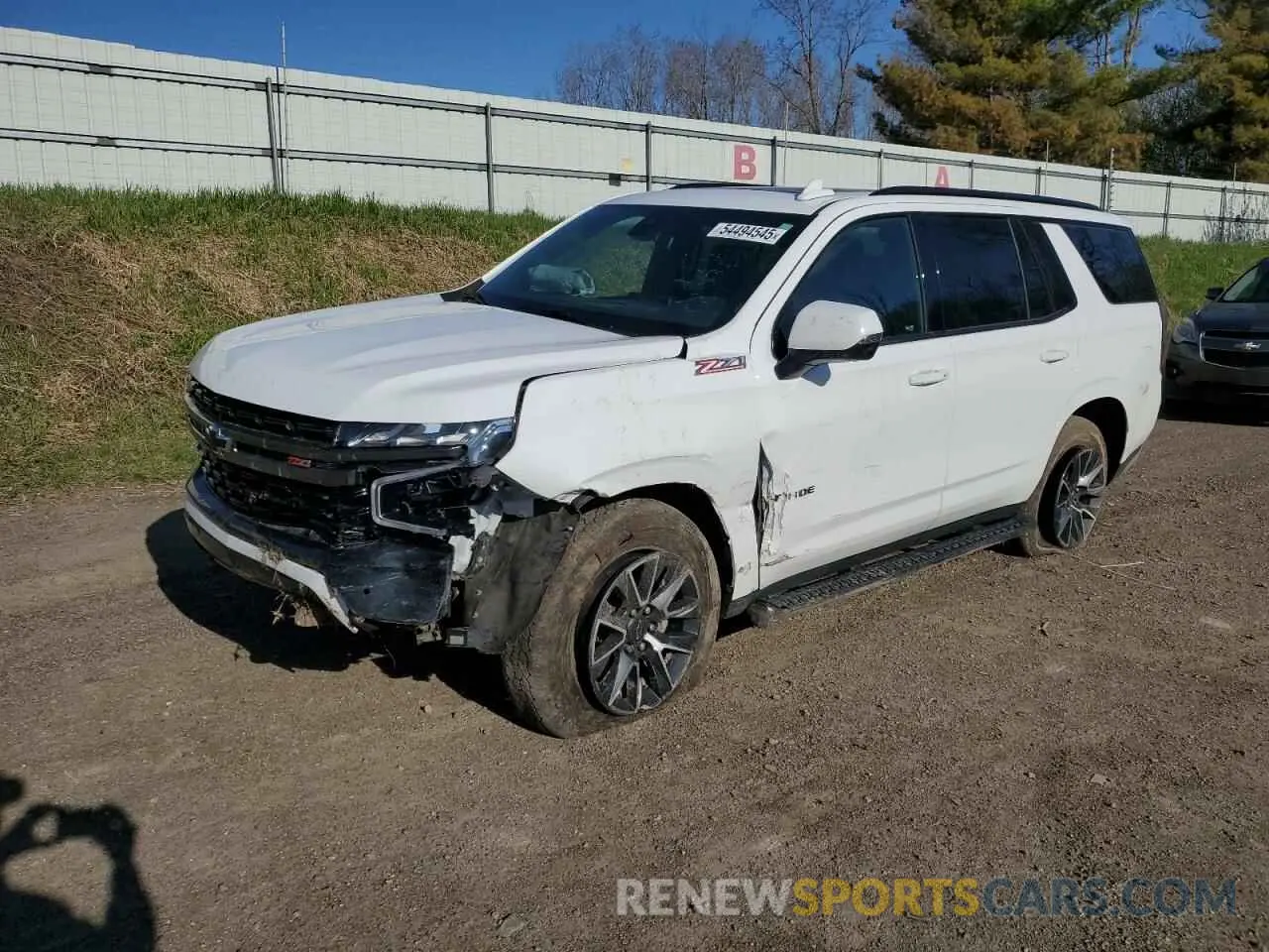 1 Photograph of a damaged car 1GNSKPKD0MR107957 CHEVROLET TAHOE 2021
