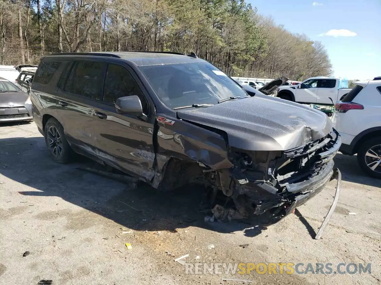 4 Photograph of a damaged car 1GNSKPKD0MR285724 CHEVROLET TAHOE 2021