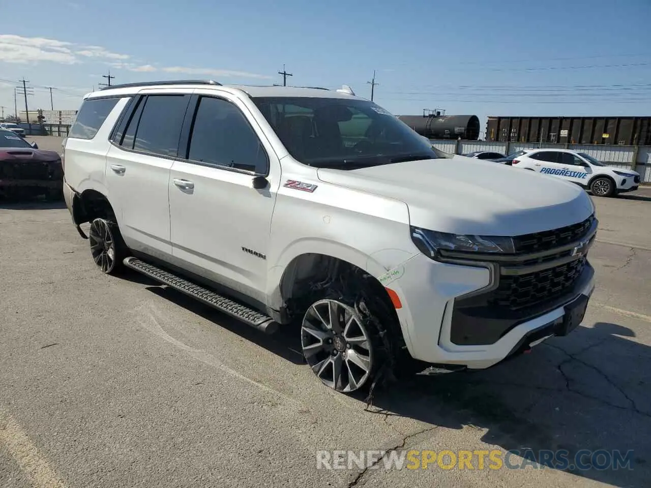 4 Photograph of a damaged car 1GNSKPKD0MR397374 CHEVROLET TAHOE 2021