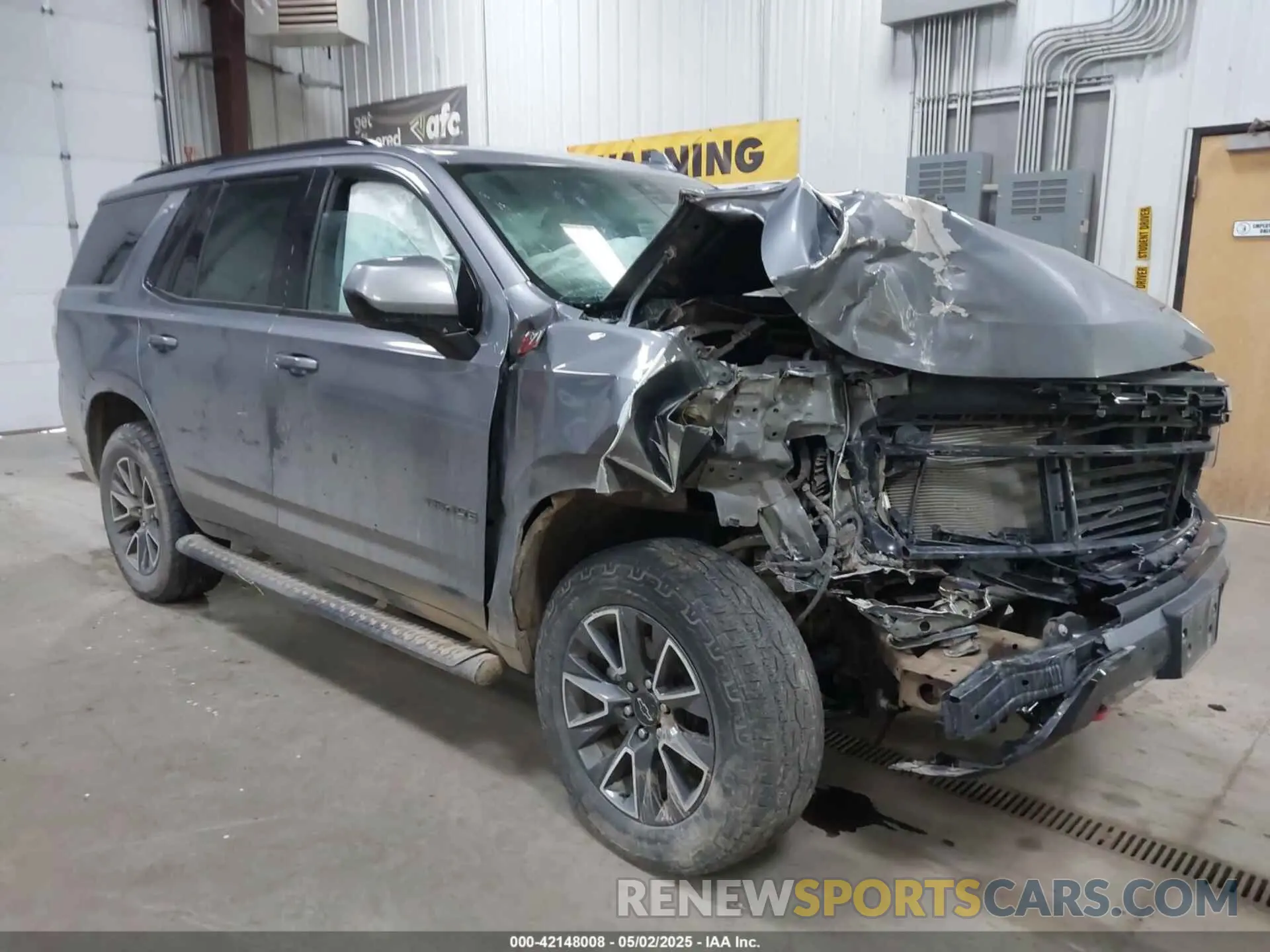 1 Photograph of a damaged car 1GNSKPKD0MR463289 CHEVROLET TAHOE 2021
