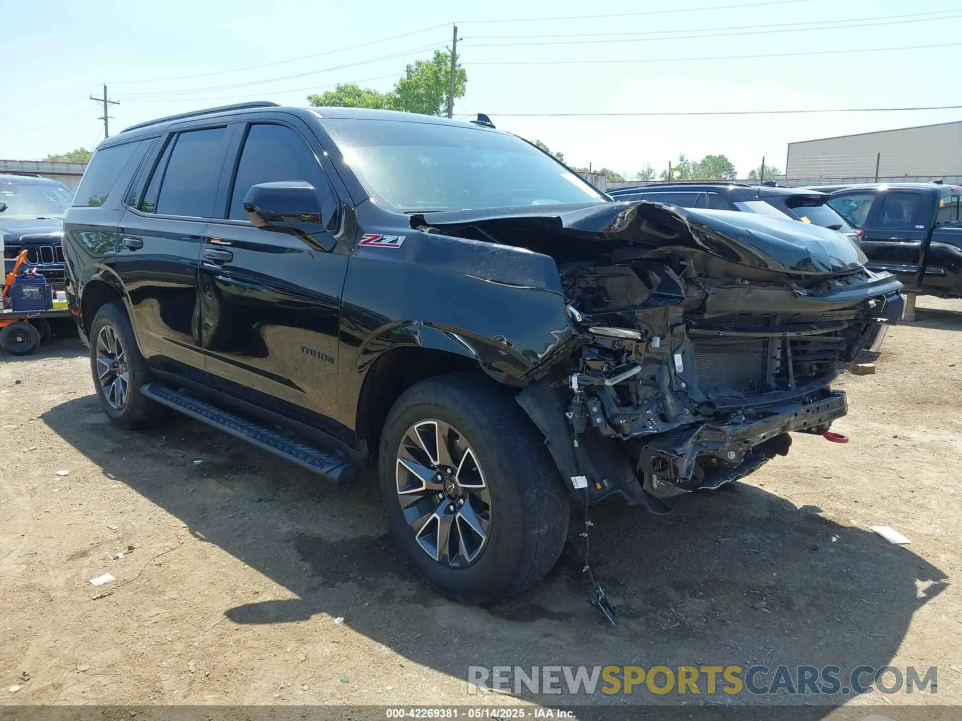 1 Photograph of a damaged car 1GNSKPKD1MR313689 CHEVROLET TAHOE 2021