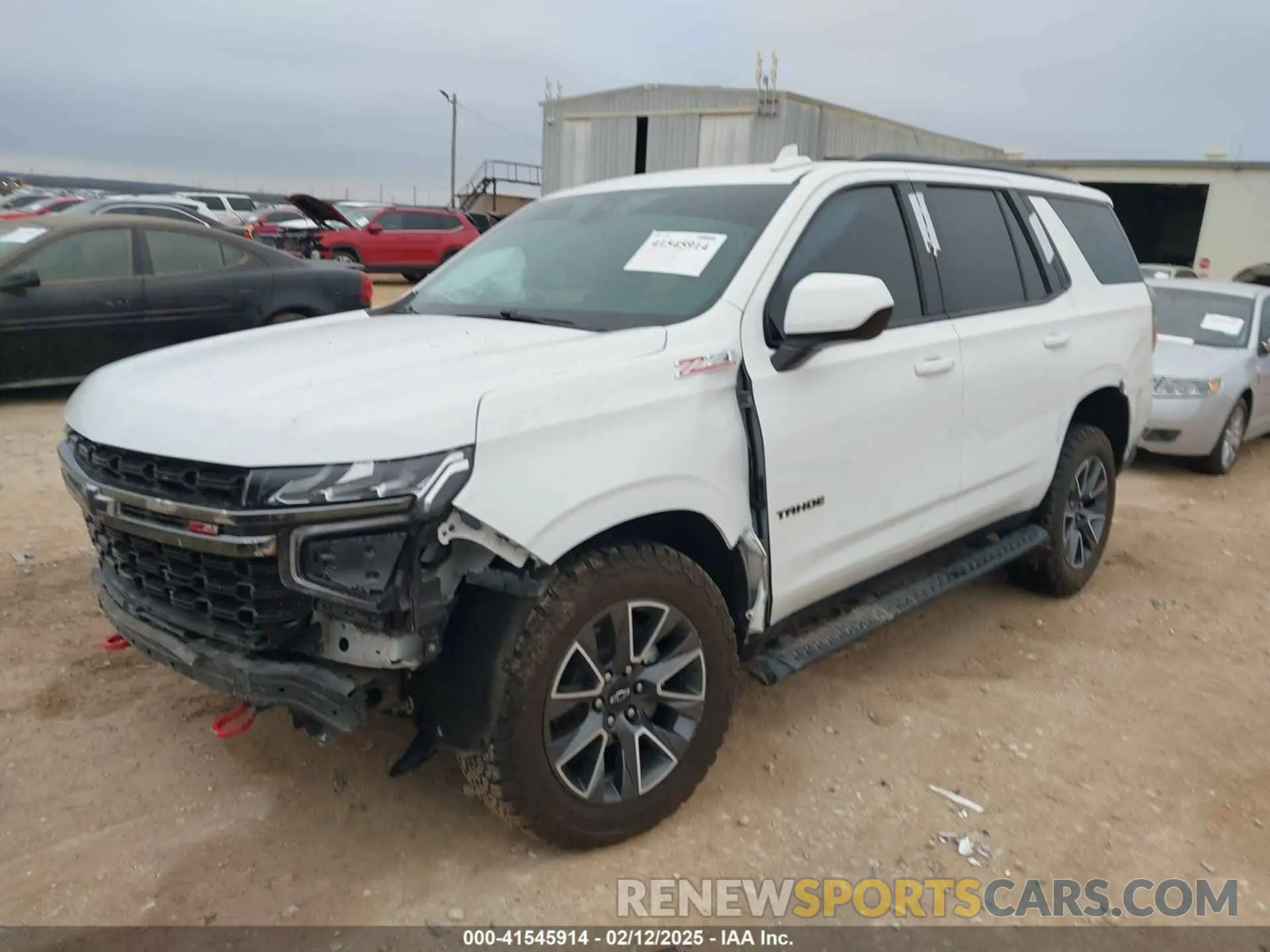 2 Photograph of a damaged car 1GNSKPKD1MR420533 CHEVROLET TAHOE 2021