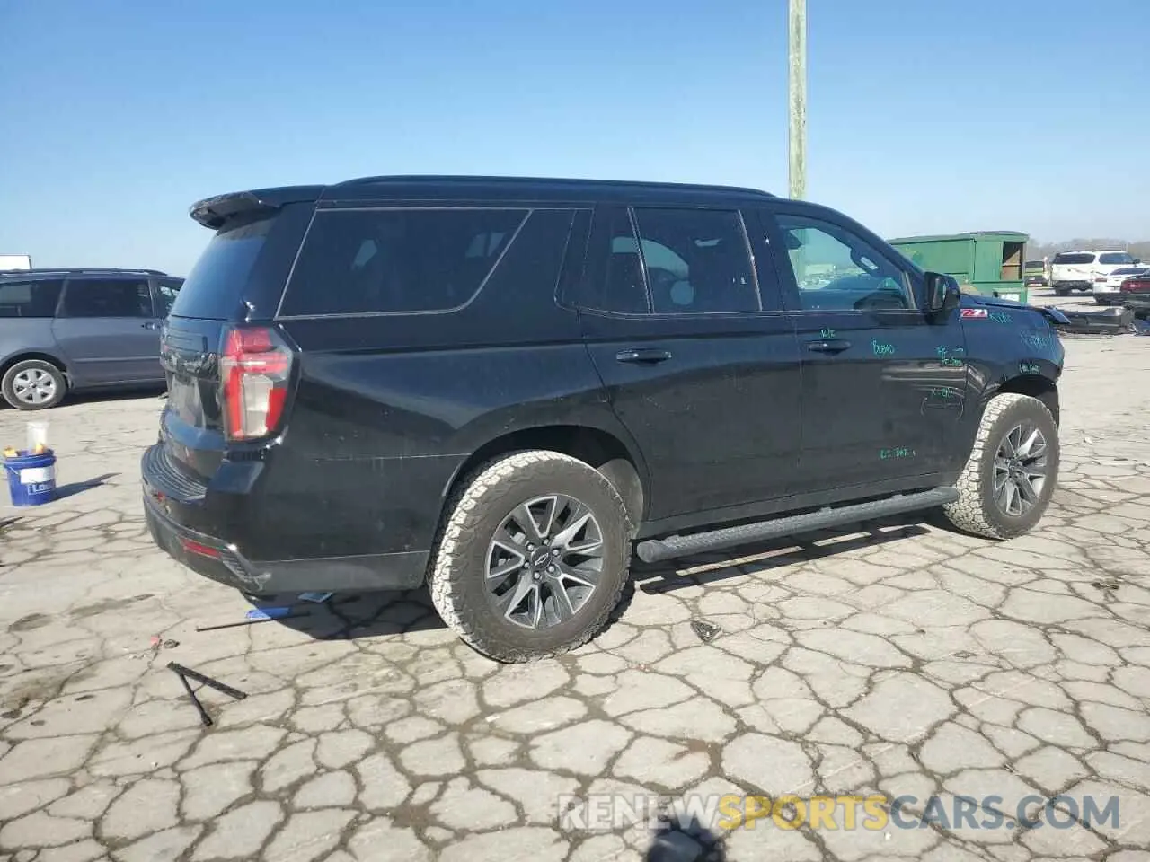 3 Photograph of a damaged car 1GNSKPKD2MR393598 CHEVROLET TAHOE 2021