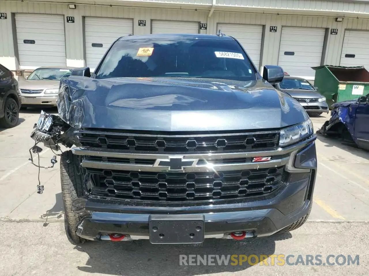 5 Photograph of a damaged car 1GNSKPKD3MR120637 CHEVROLET TAHOE 2021