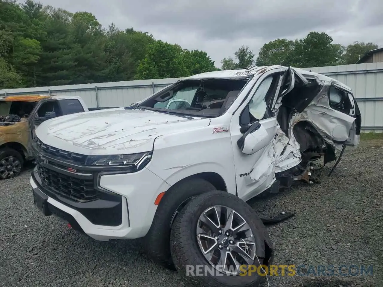 1 Photograph of a damaged car 1GNSKPKD3MR302080 CHEVROLET TAHOE 2021