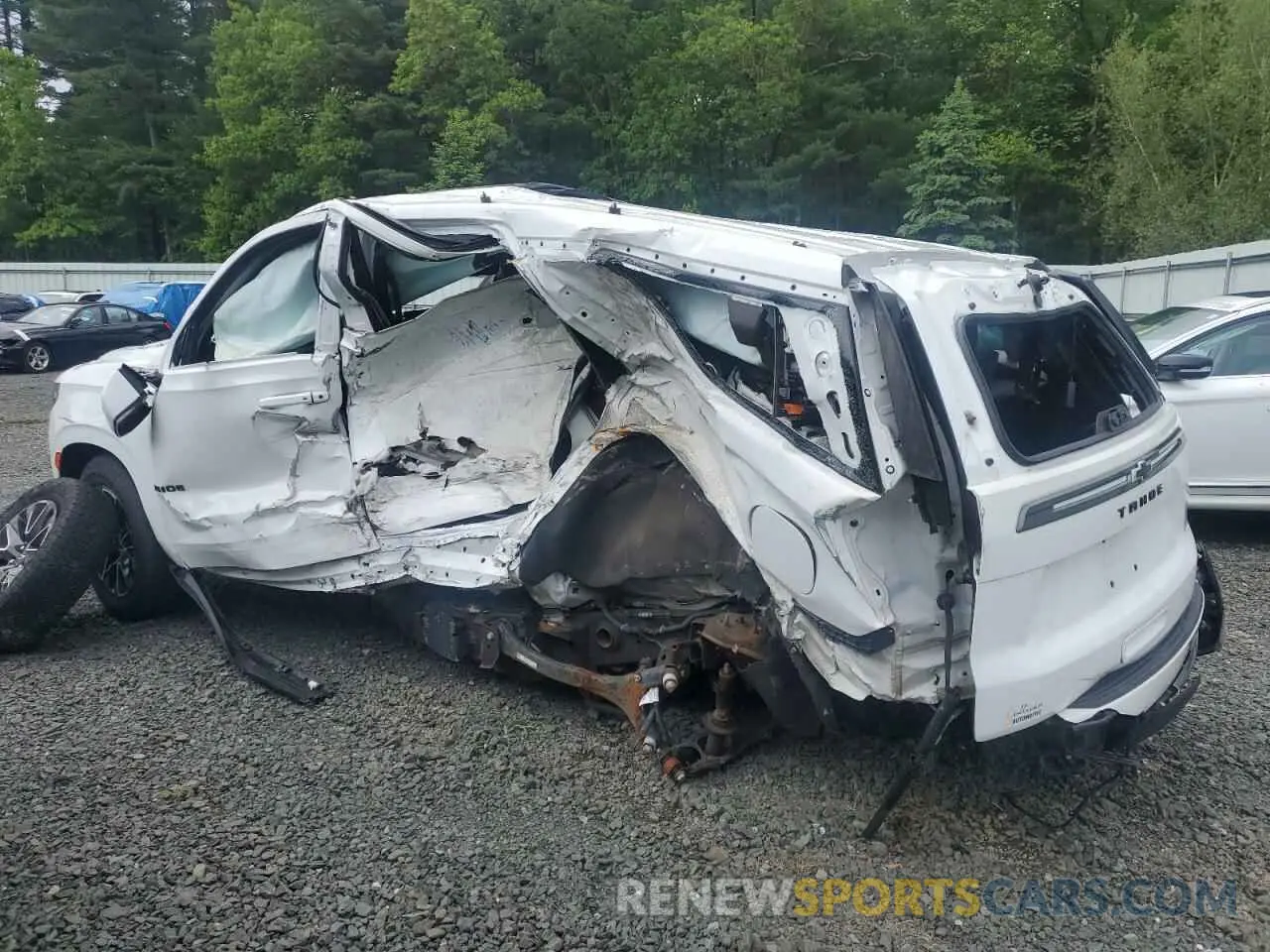 2 Photograph of a damaged car 1GNSKPKD3MR302080 CHEVROLET TAHOE 2021