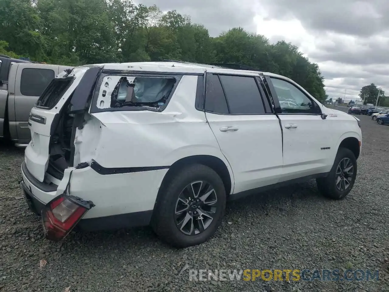 3 Photograph of a damaged car 1GNSKPKD3MR302080 CHEVROLET TAHOE 2021