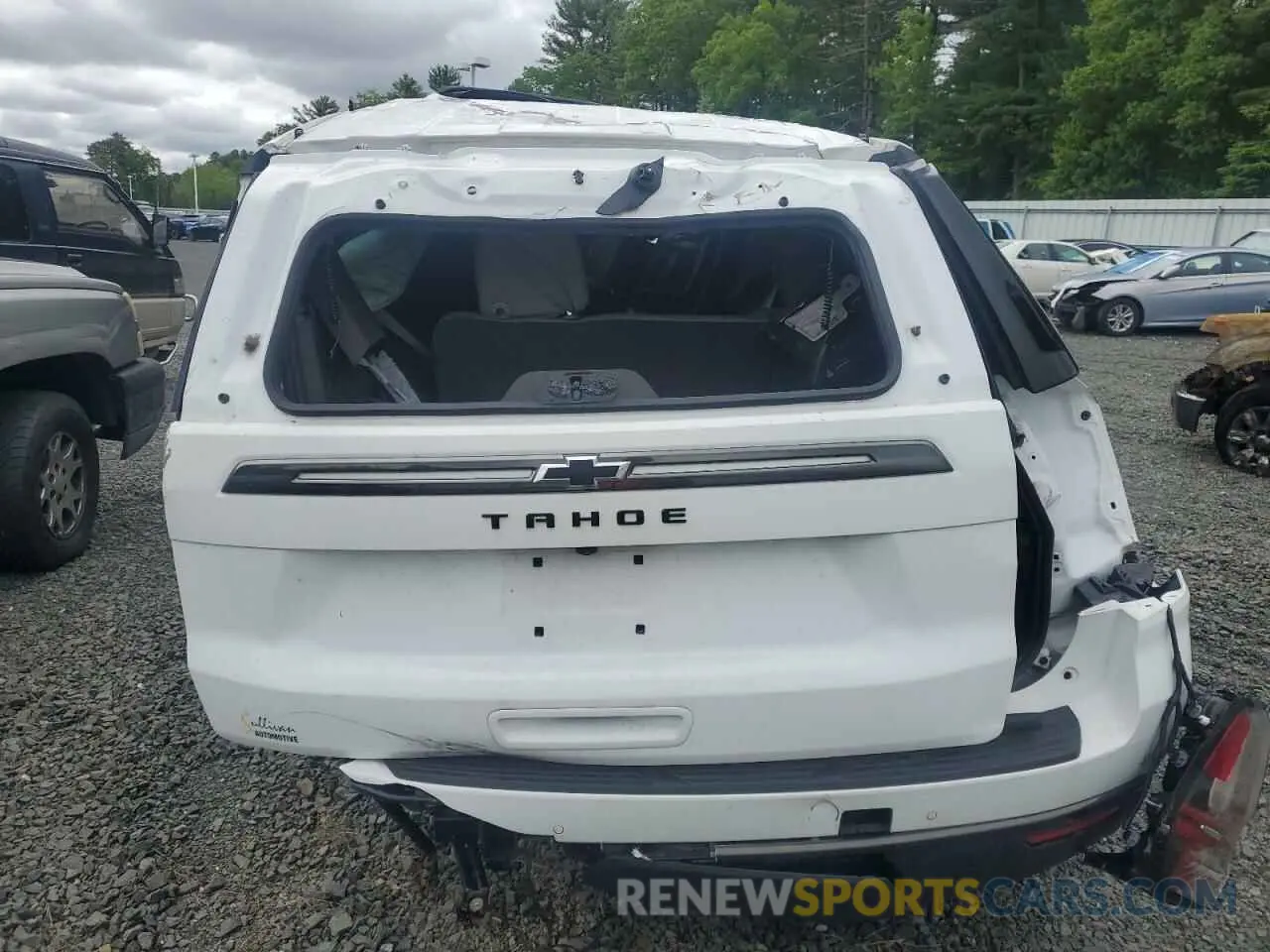 6 Photograph of a damaged car 1GNSKPKD3MR302080 CHEVROLET TAHOE 2021