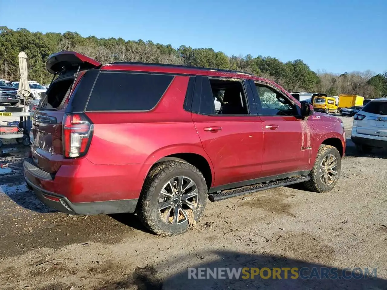 3 Photograph of a damaged car 1GNSKPKD6MR453513 CHEVROLET TAHOE 2021