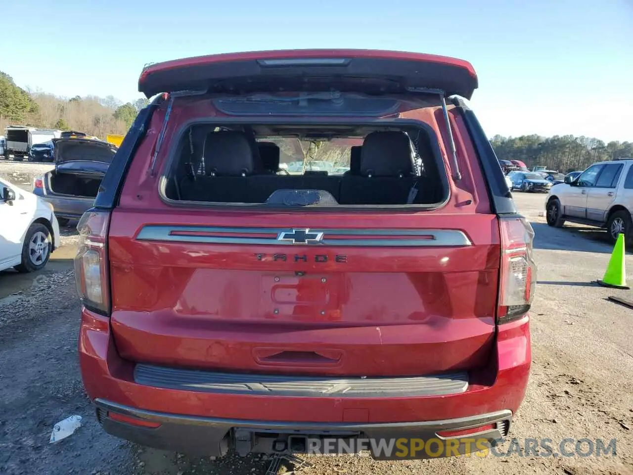 6 Photograph of a damaged car 1GNSKPKD6MR453513 CHEVROLET TAHOE 2021