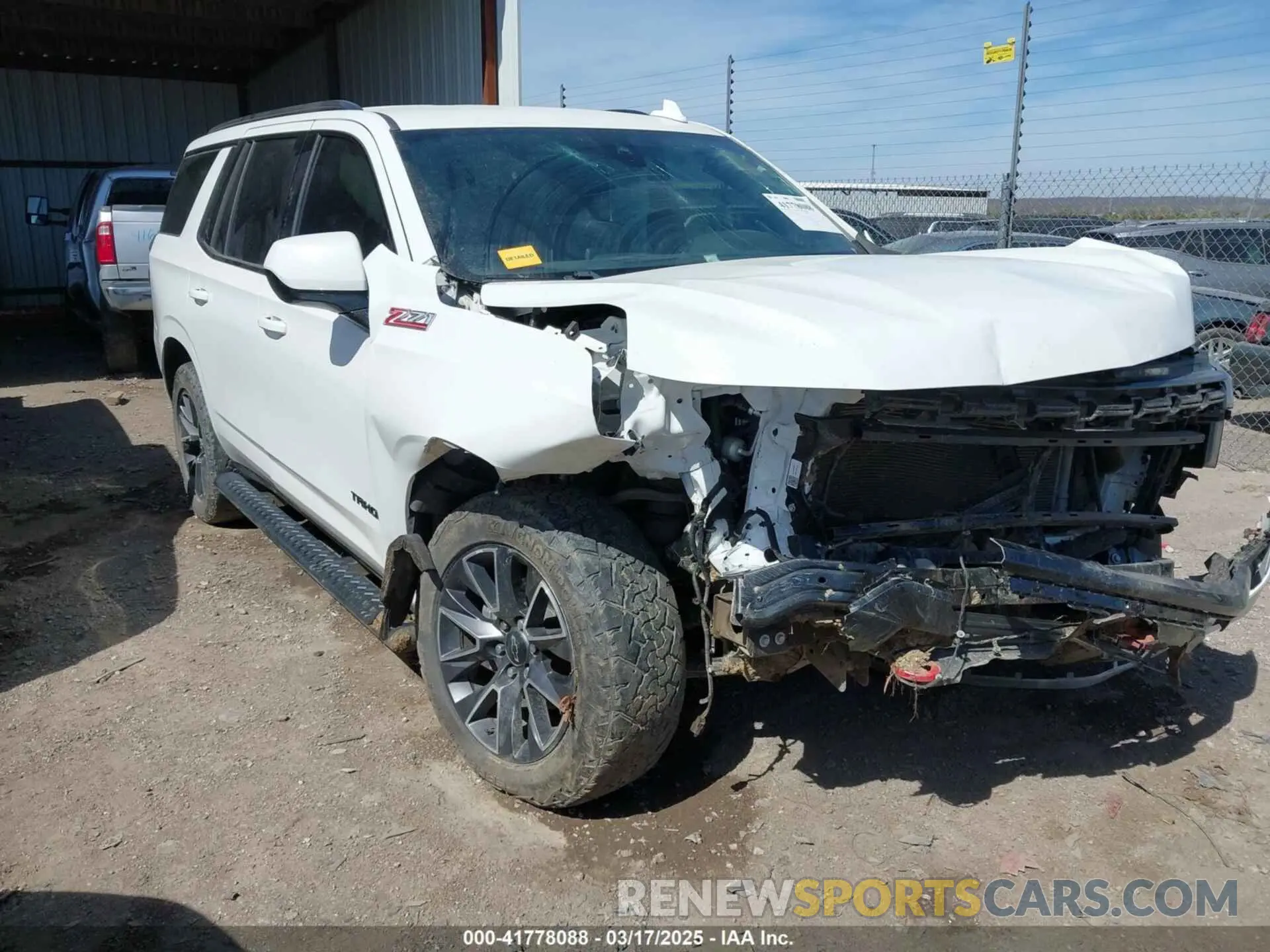 1 Photograph of a damaged car 1GNSKPKD7MR117286 CHEVROLET TAHOE 2021
