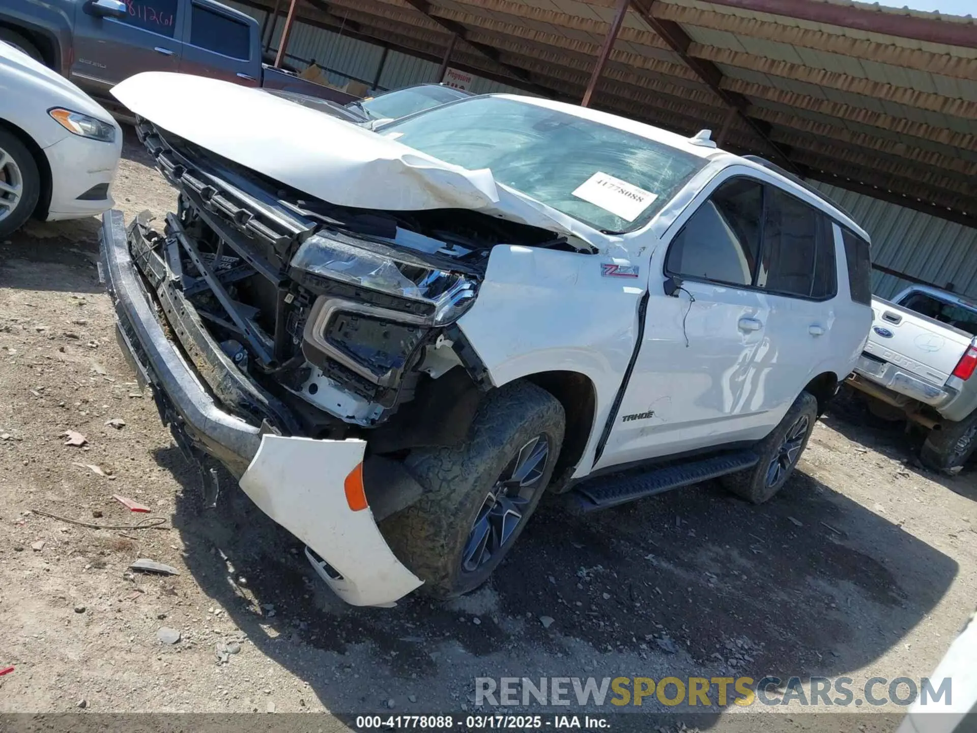 2 Photograph of a damaged car 1GNSKPKD7MR117286 CHEVROLET TAHOE 2021