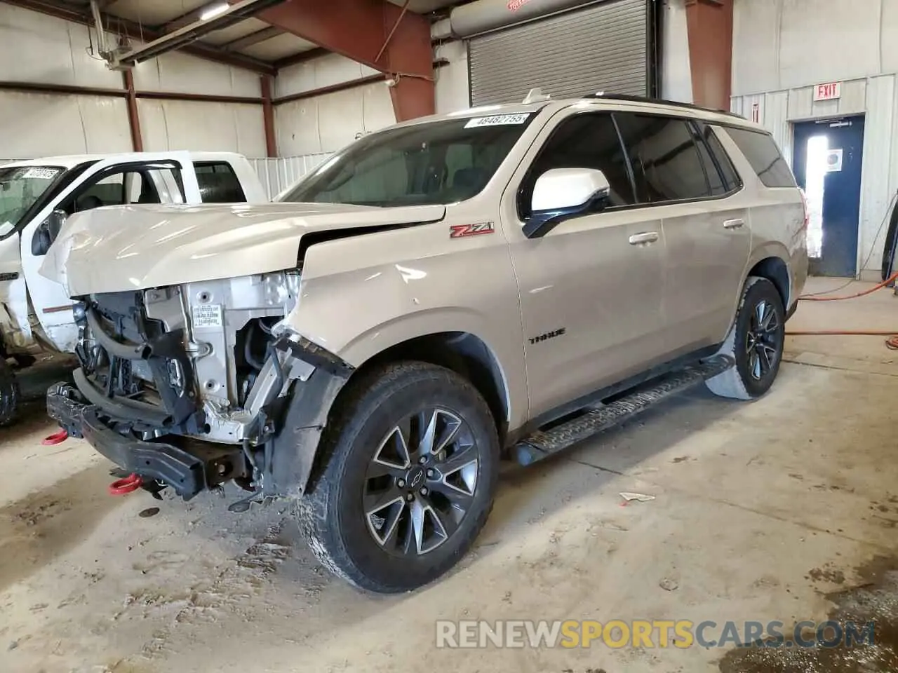 1 Photograph of a damaged car 1GNSKPKD8MR116891 CHEVROLET TAHOE 2021