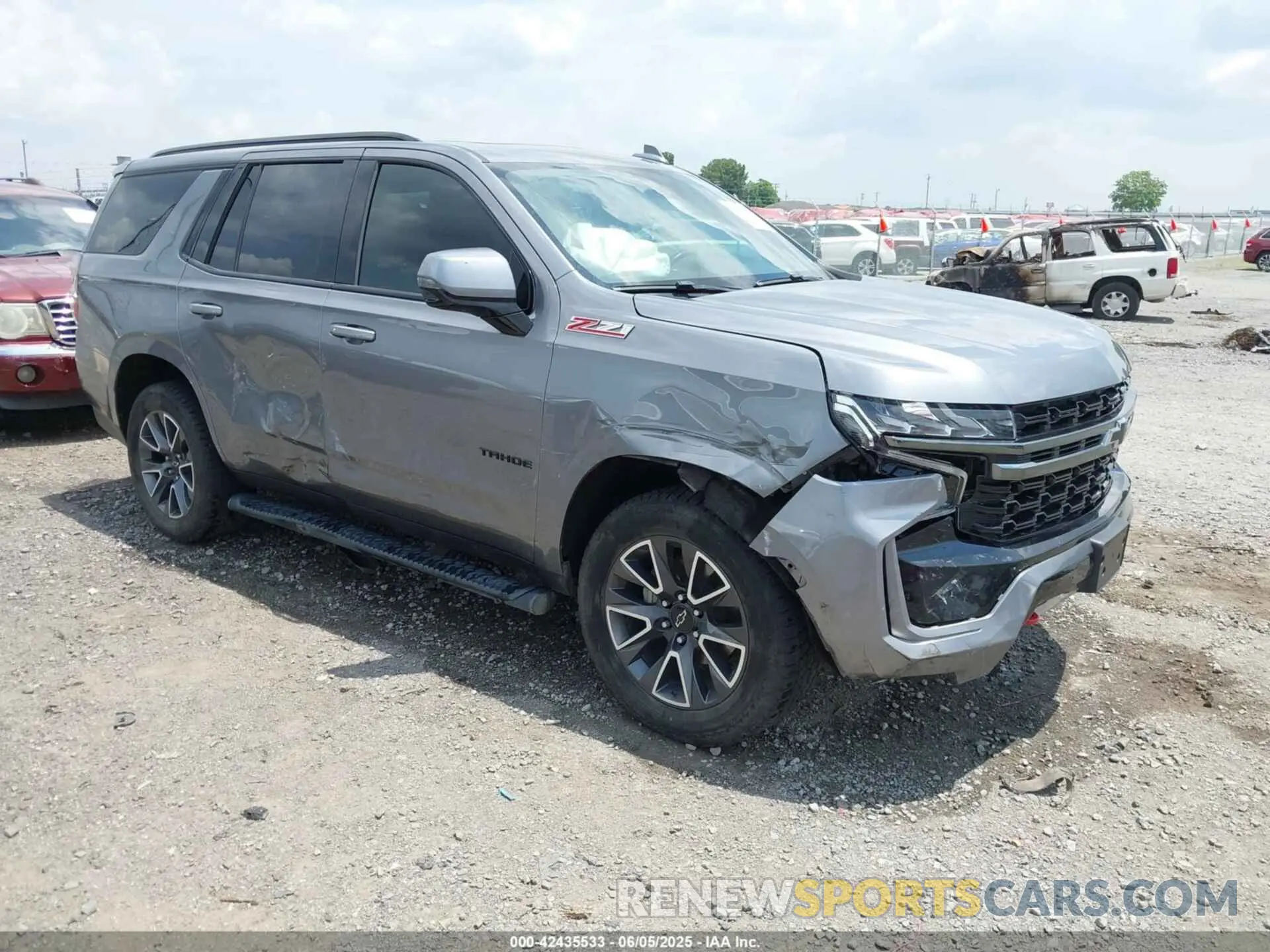 1 Photograph of a damaged car 1GNSKPKD8MR299368 CHEVROLET TAHOE 2021