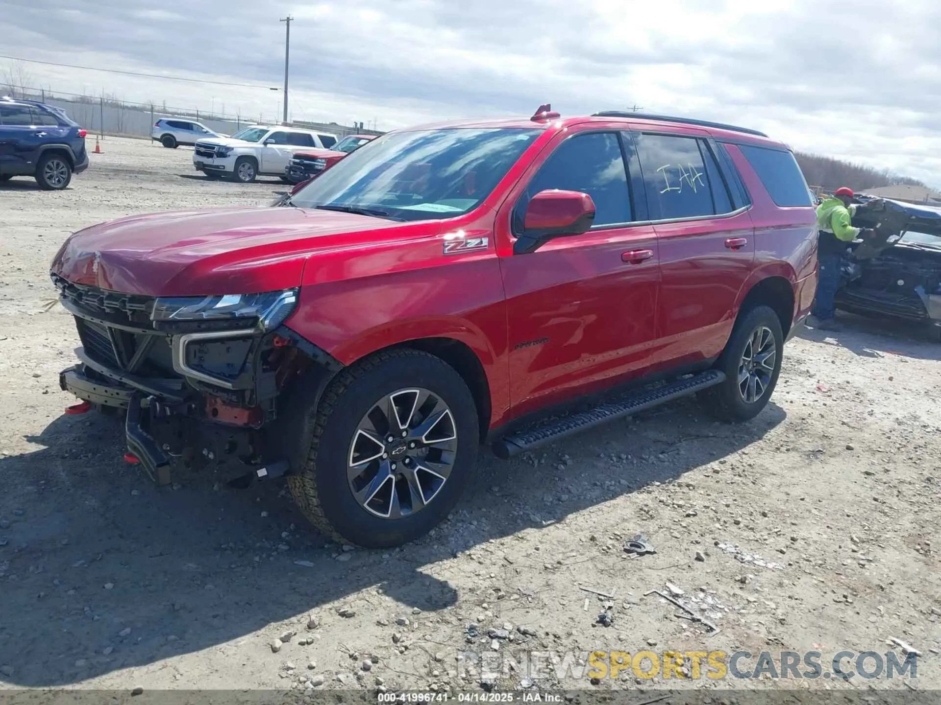2 Photograph of a damaged car 1GNSKPKD9MR390830 CHEVROLET TAHOE 2021