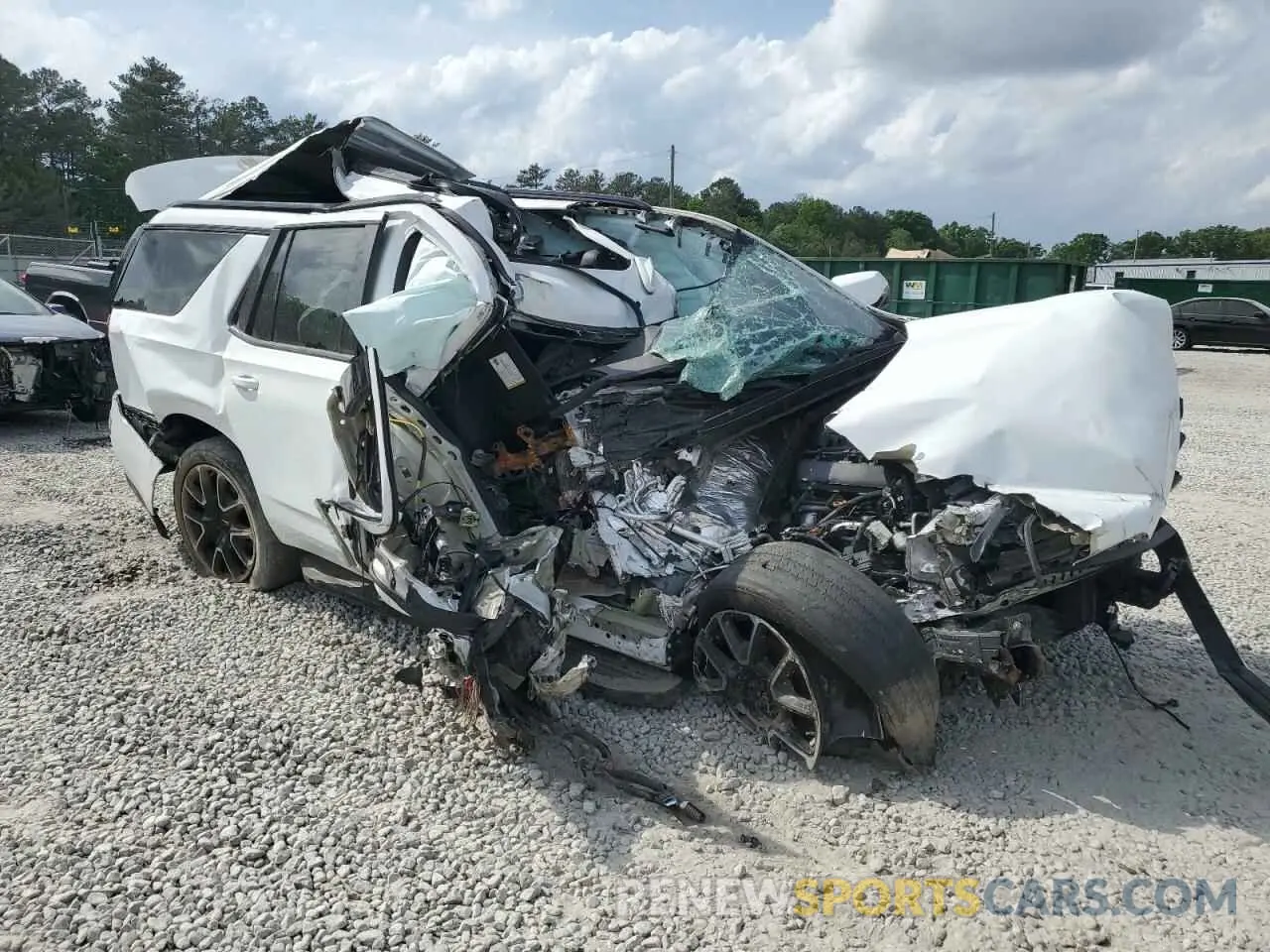 4 Photograph of a damaged car 1GNSKRKD0MR188924 CHEVROLET TAHOE 2021