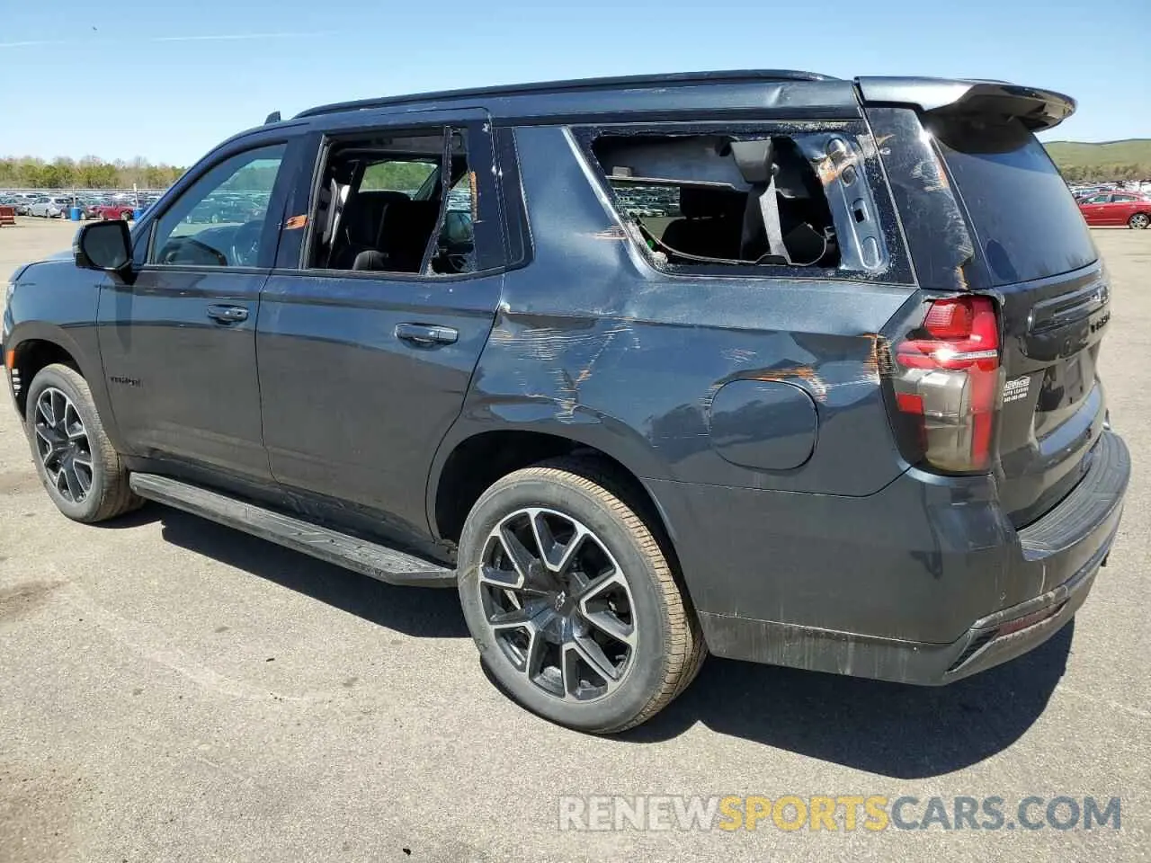 2 Photograph of a damaged car 1GNSKRKD3MR220443 CHEVROLET TAHOE 2021