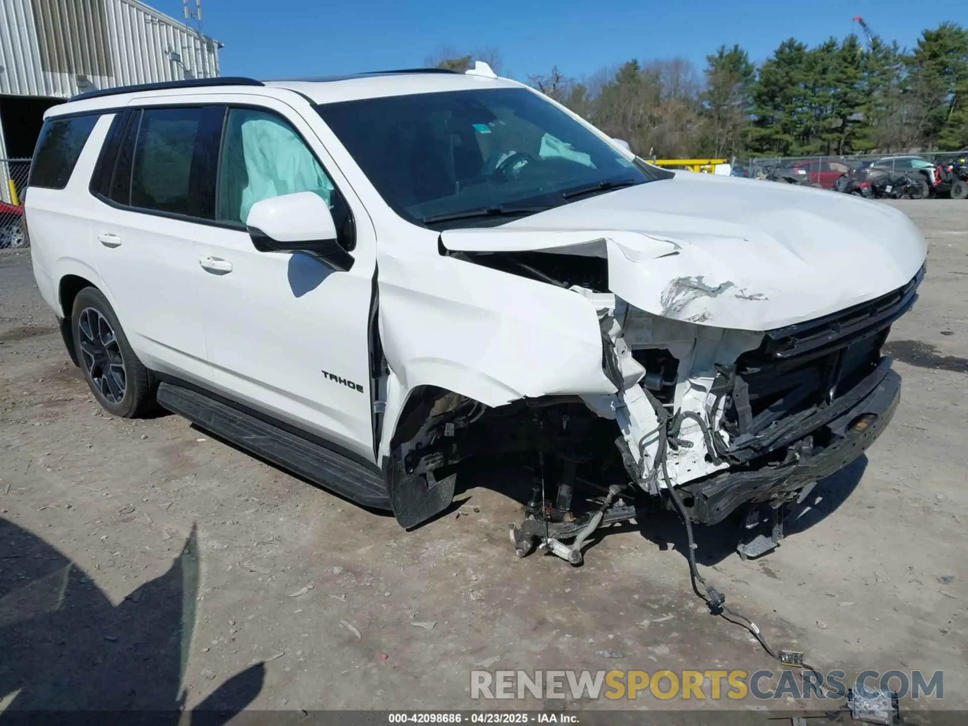 1 Photograph of a damaged car 1GNSKRKD6MR306510 CHEVROLET TAHOE 2021