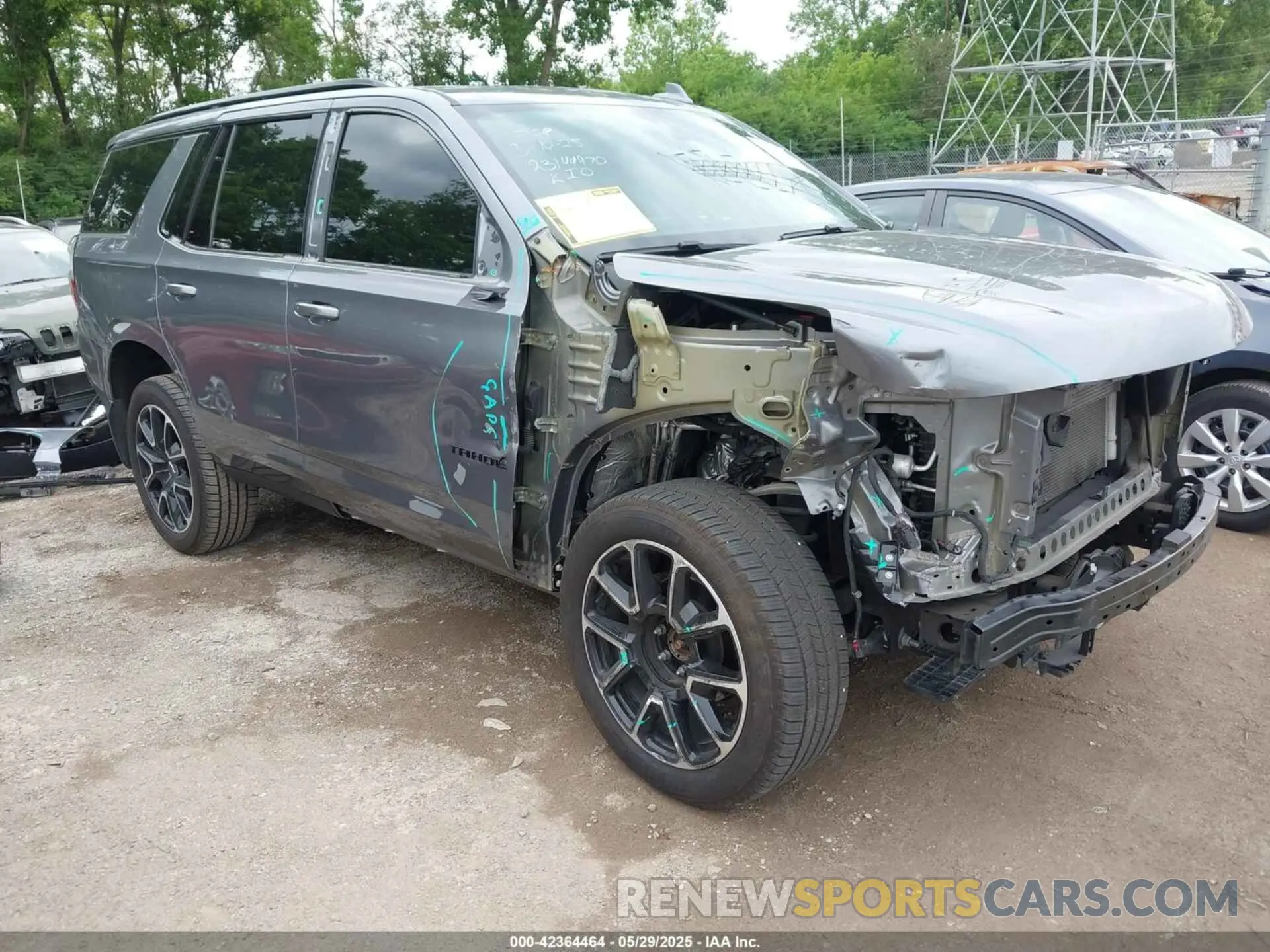 1 Photograph of a damaged car 1GNSKRKD8MR208630 CHEVROLET TAHOE 2021