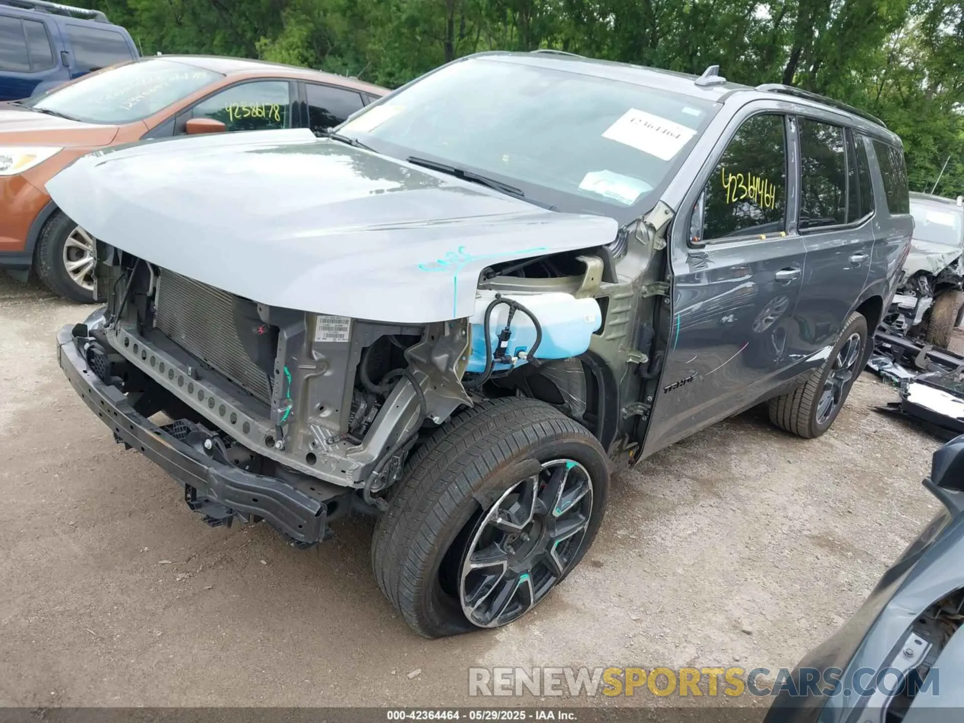 2 Photograph of a damaged car 1GNSKRKD8MR208630 CHEVROLET TAHOE 2021