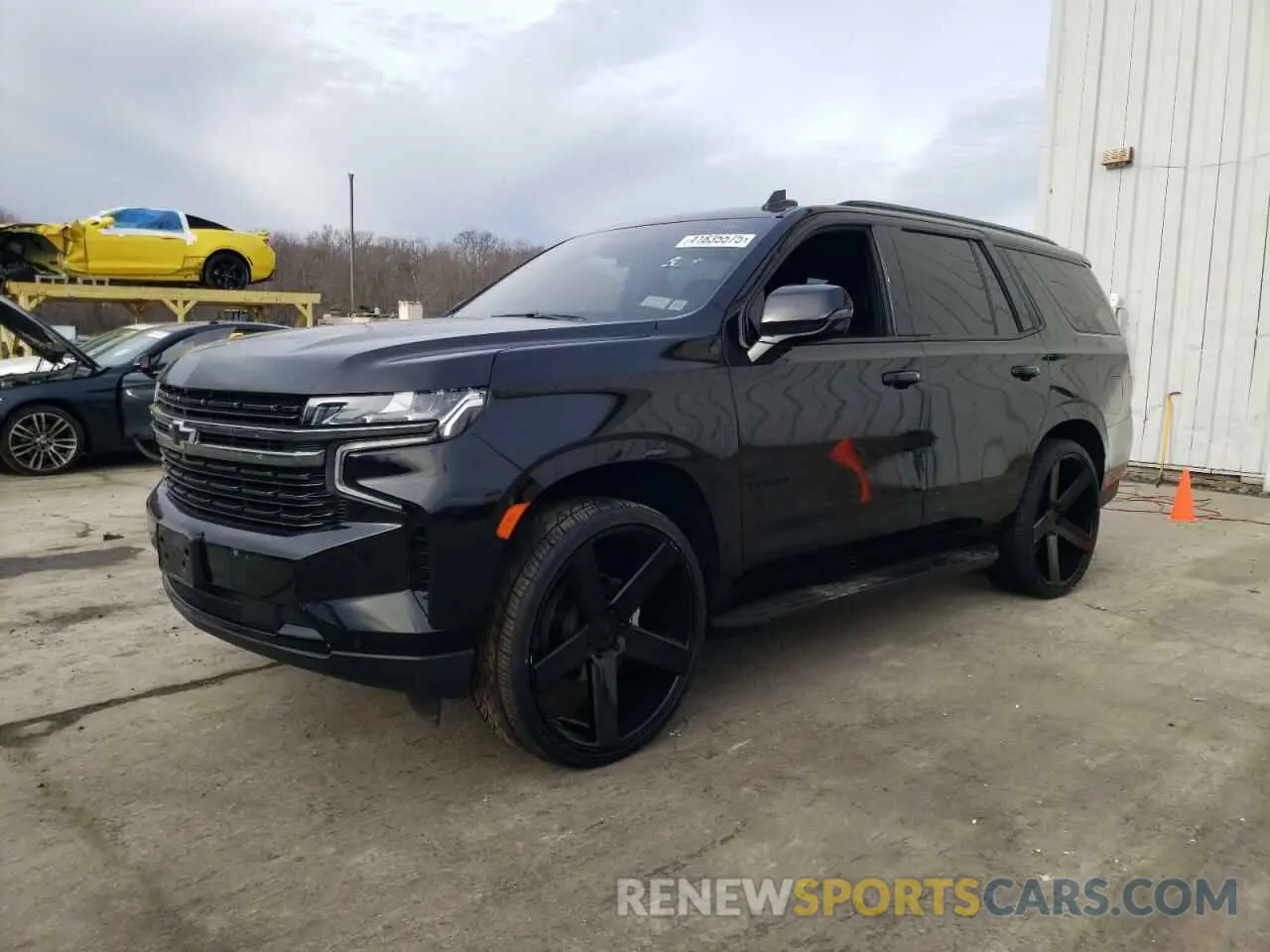 1 Photograph of a damaged car 1GNSKRKD9MR320160 CHEVROLET TAHOE 2021
