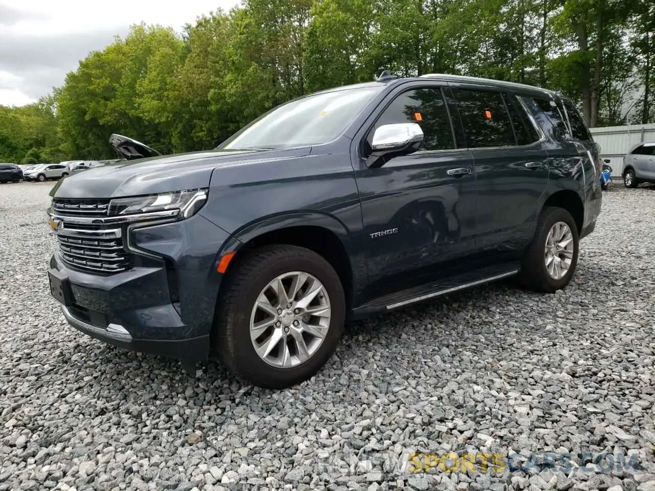 1 Photograph of a damaged car 1GNSKSKD0MR107539 CHEVROLET TAHOE 2021