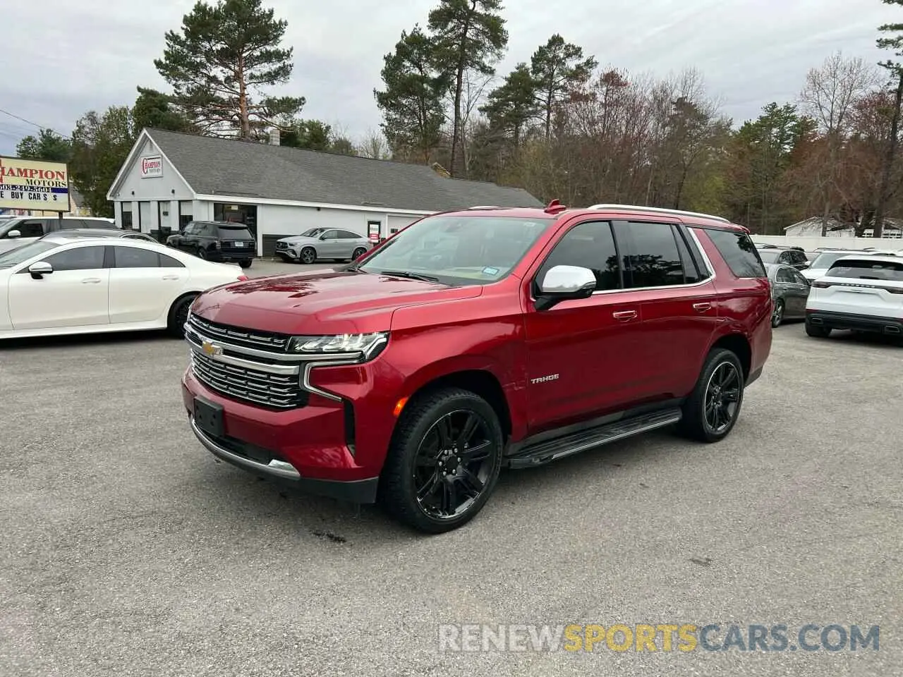 2 Photograph of a damaged car 1GNSKSKD4MR128426 CHEVROLET TAHOE 2021