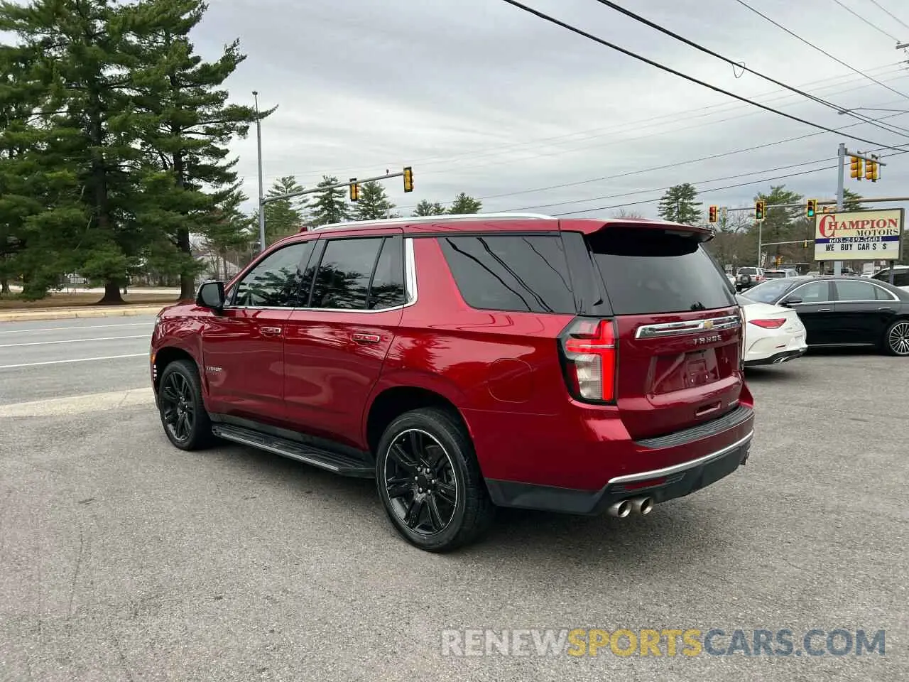 3 Photograph of a damaged car 1GNSKSKD4MR128426 CHEVROLET TAHOE 2021