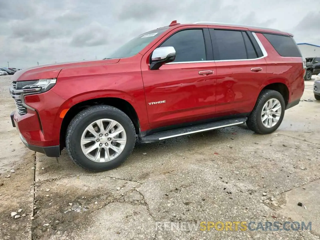 1 Photograph of a damaged car 1GNSKSKD7MR131224 CHEVROLET TAHOE 2021