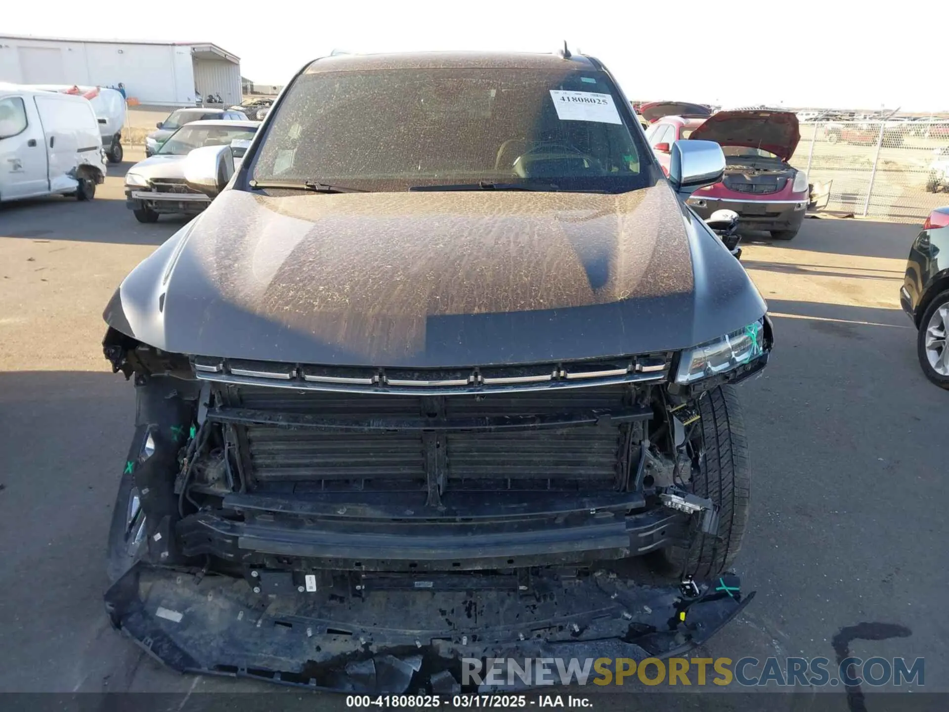 12 Photograph of a damaged car 1GNSKSKD7MR153708 CHEVROLET TAHOE 2021