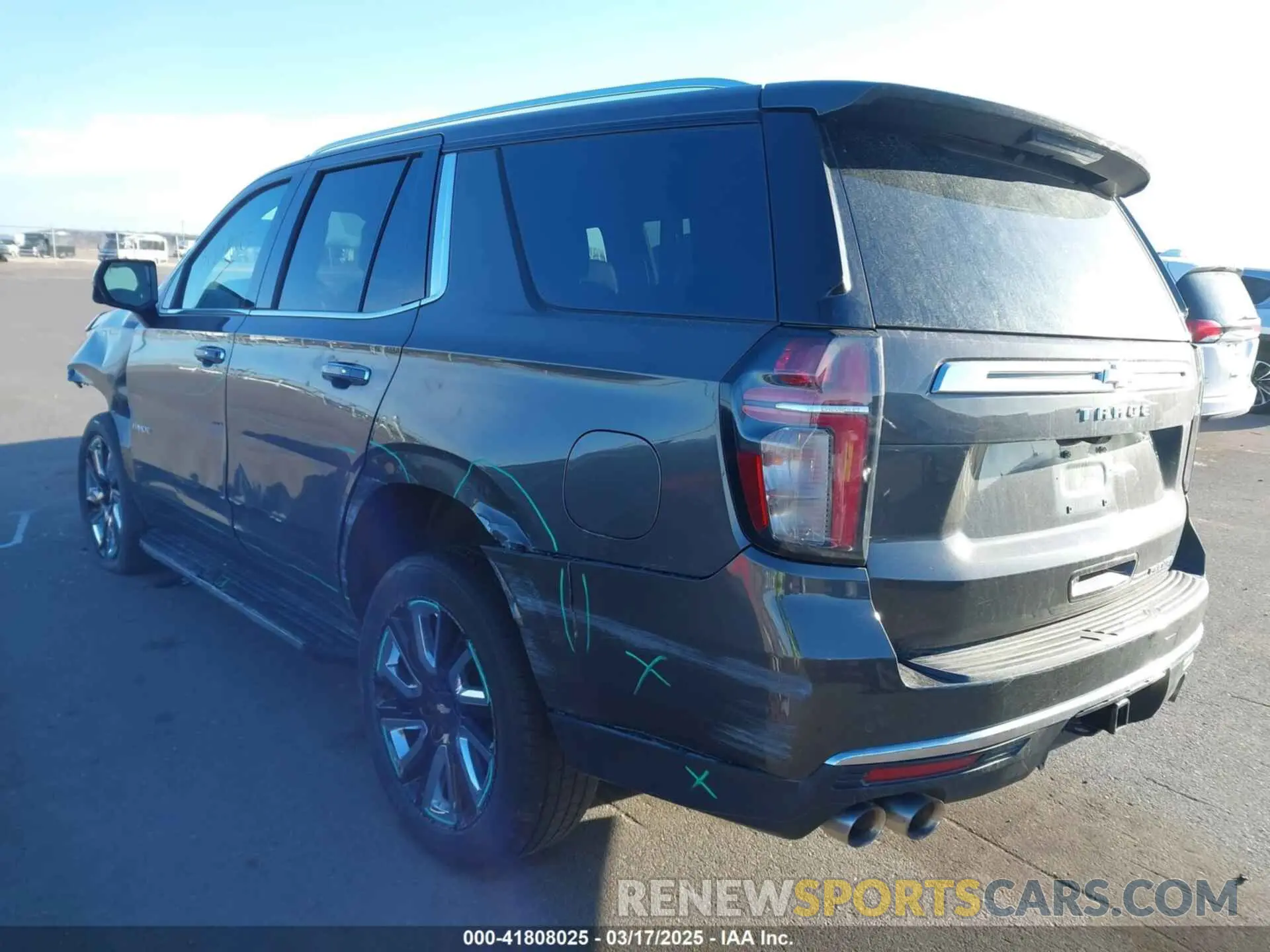 3 Photograph of a damaged car 1GNSKSKD7MR153708 CHEVROLET TAHOE 2021