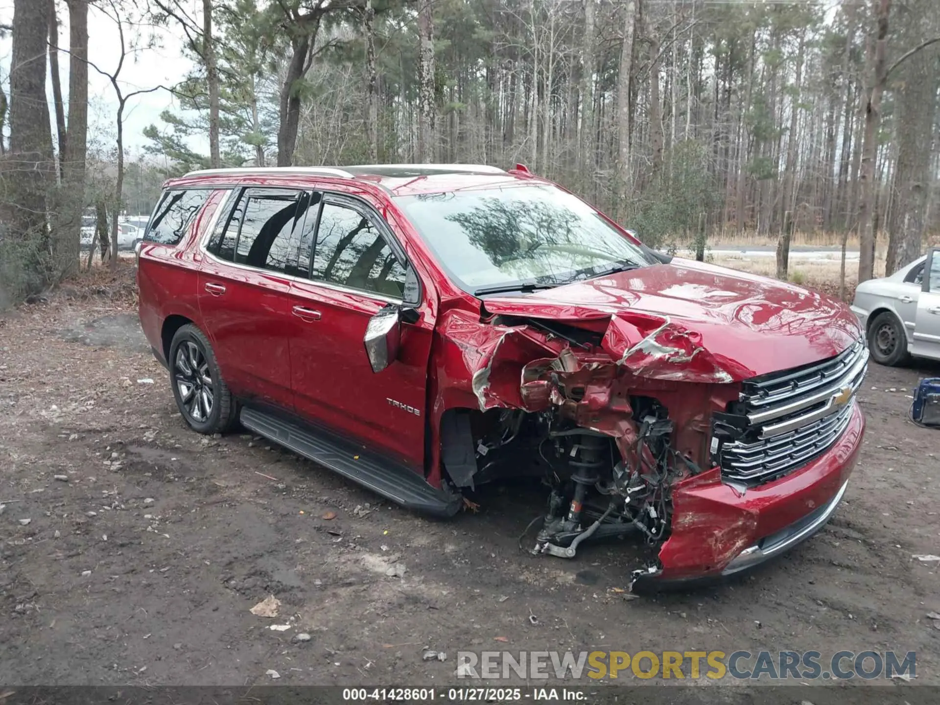 1 Photograph of a damaged car 1GNSKSKD8MR184627 CHEVROLET TAHOE 2021