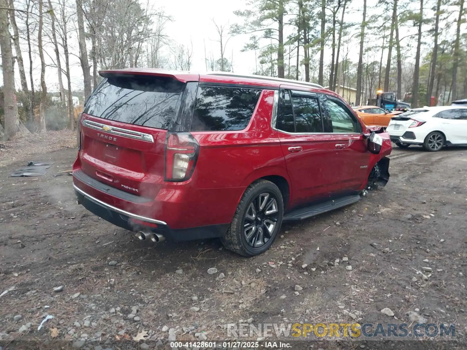 4 Photograph of a damaged car 1GNSKSKD8MR184627 CHEVROLET TAHOE 2021