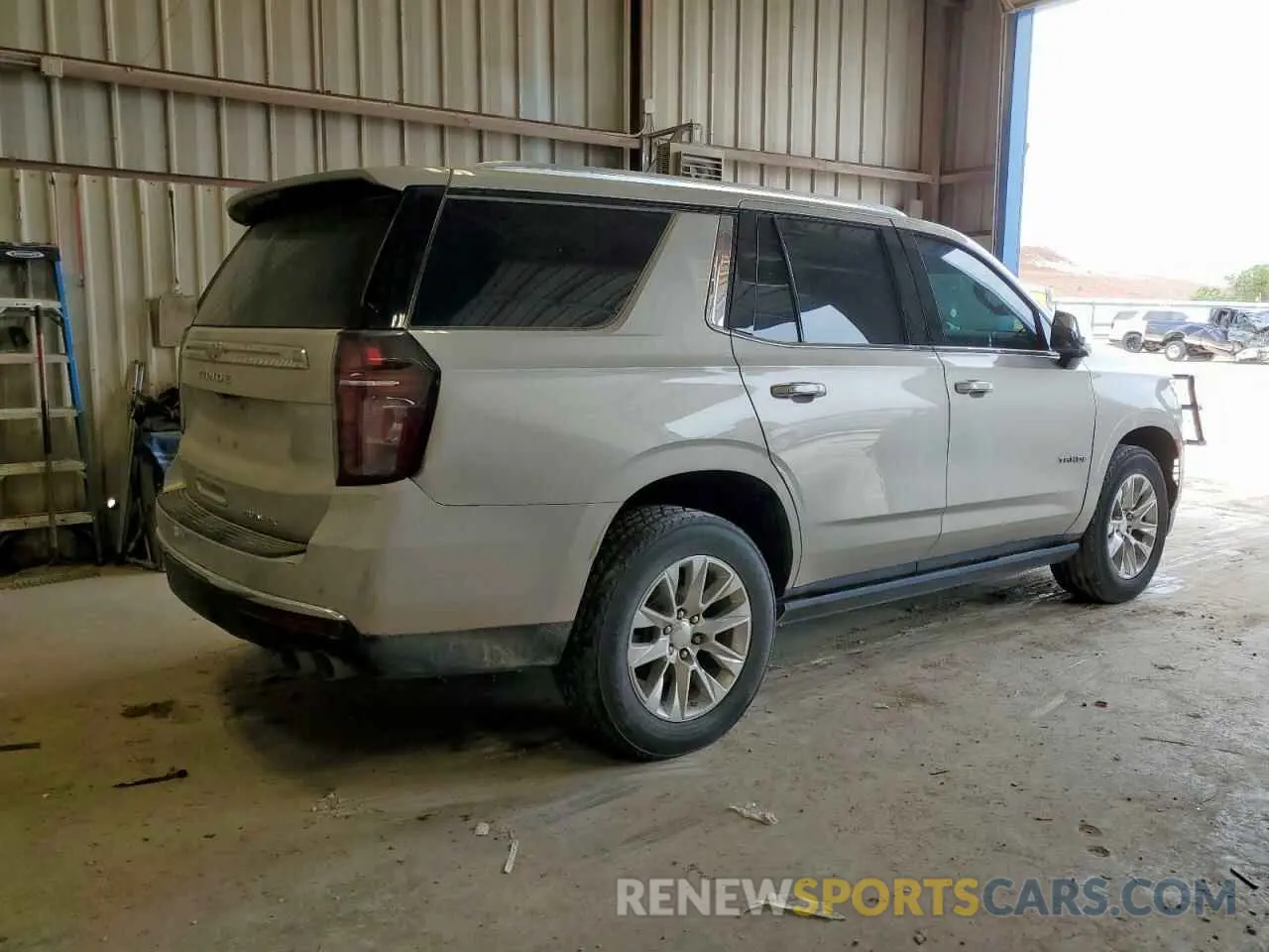 3 Photograph of a damaged car 1GNSKSKD9MR213309 CHEVROLET TAHOE 2021