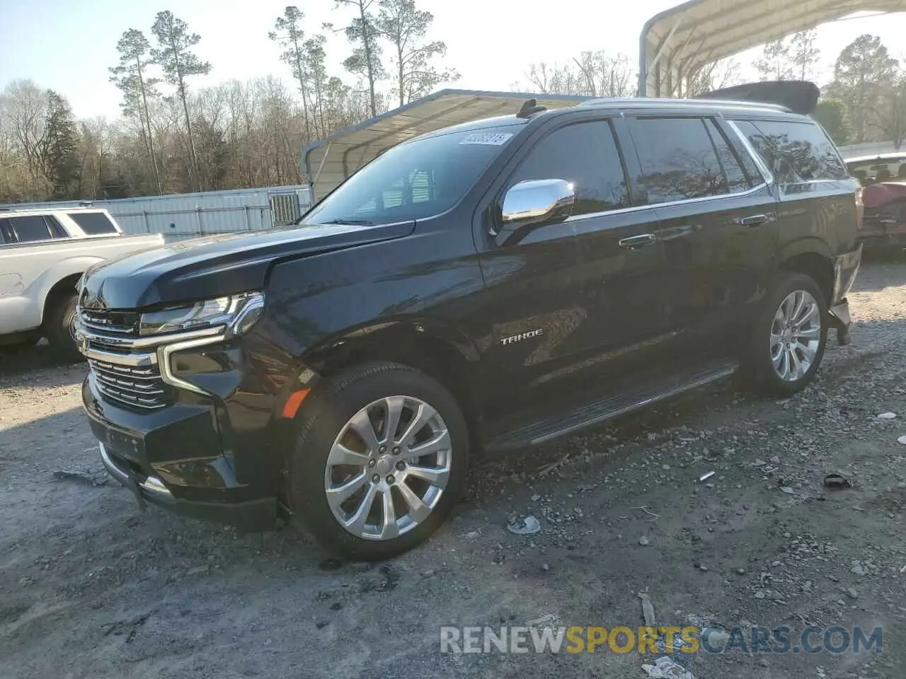 1 Photograph of a damaged car 1GNSKSKD9MR321669 CHEVROLET TAHOE 2021