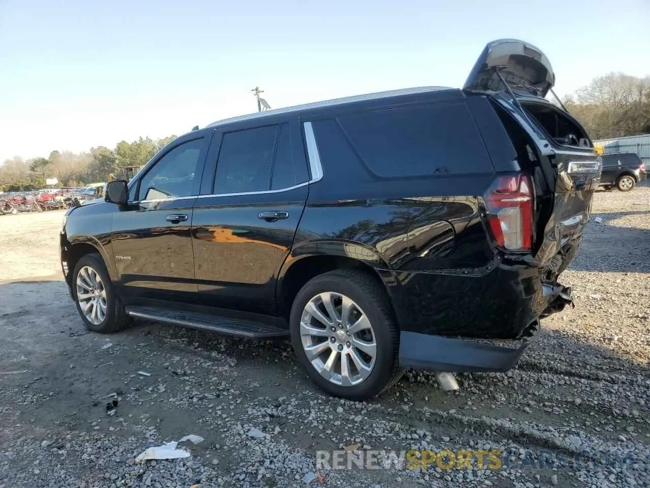 2 Photograph of a damaged car 1GNSKSKD9MR321669 CHEVROLET TAHOE 2021