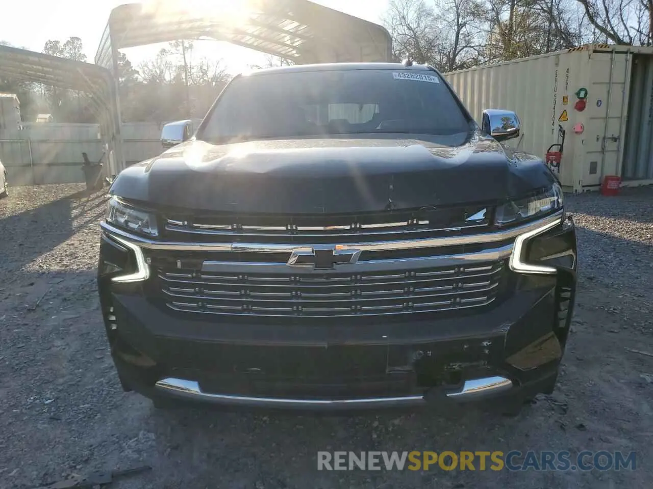5 Photograph of a damaged car 1GNSKSKD9MR321669 CHEVROLET TAHOE 2021